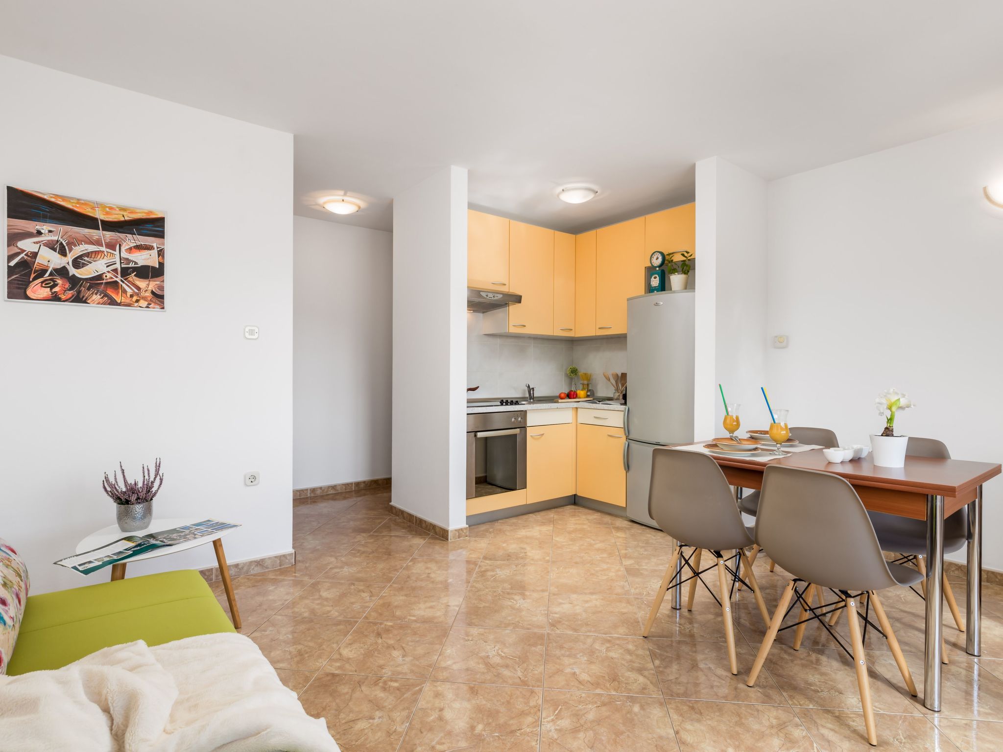 Gemütliche Wohnung 3 mit Meerblick-Dedans