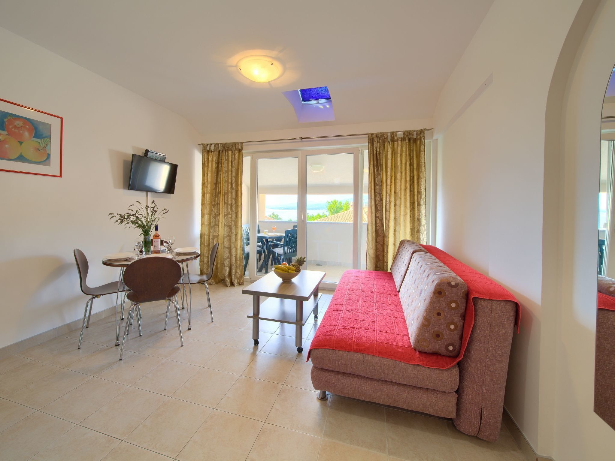 Wohnung A1 mit schönem Panoramablick Apartment in Krk Island