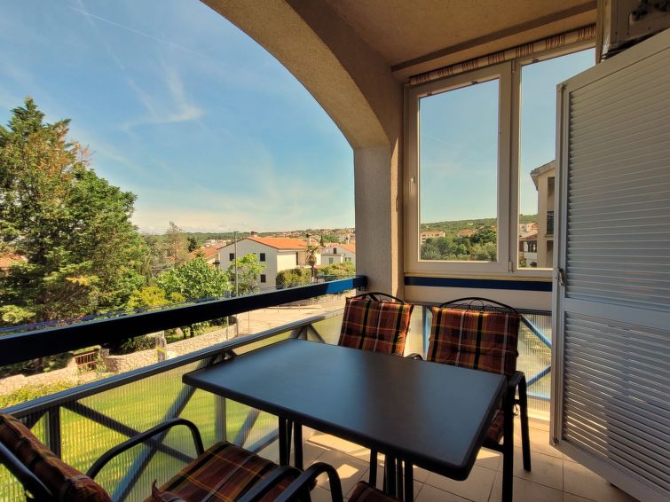 1-persoons appartement in het centrum van Milohnići, Krk in Krk/Milohnići