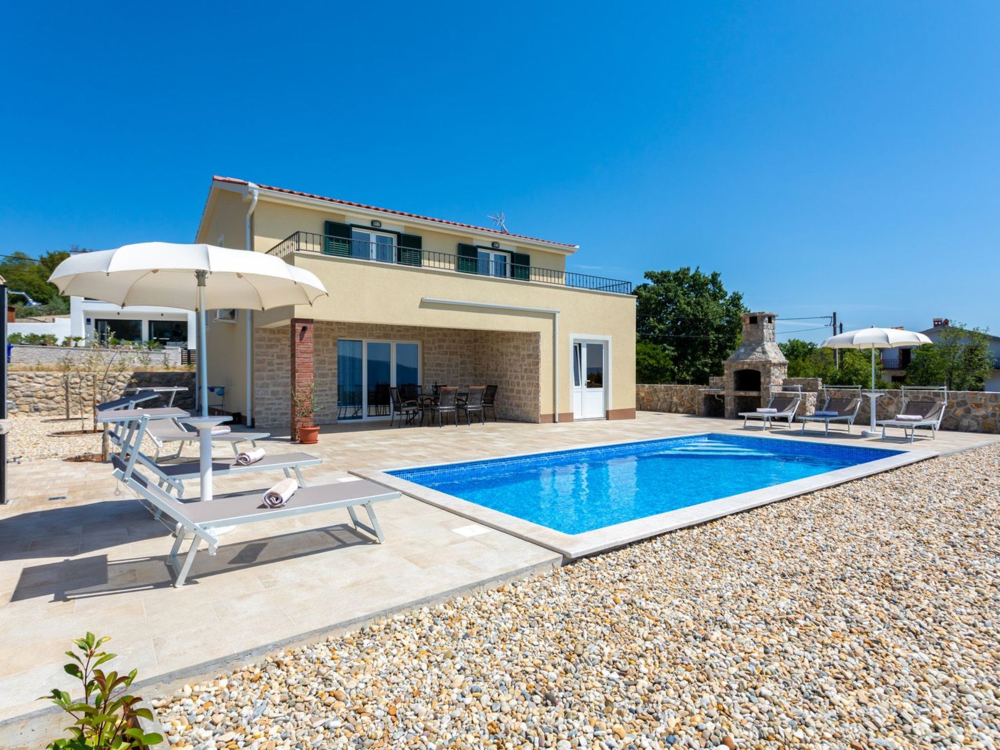 Vakantiehuis met privé zwembad in Krk/Krk (Kroatië) voor 4 personen