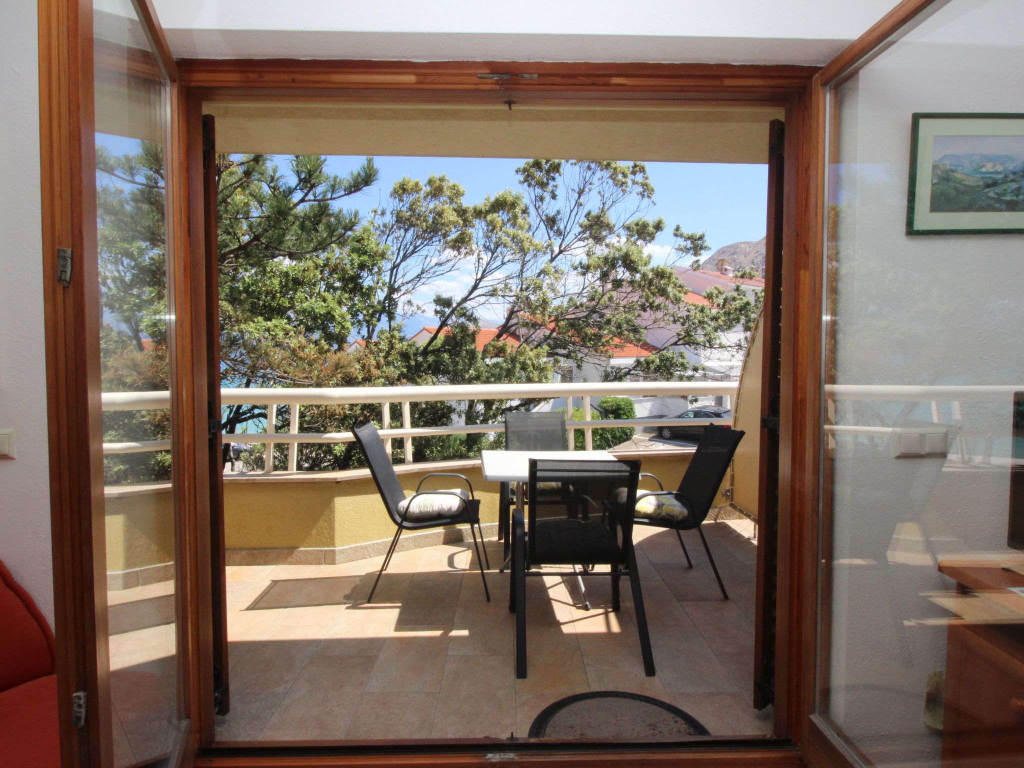 In Baška mit Eigenem Balkon-Drinnen