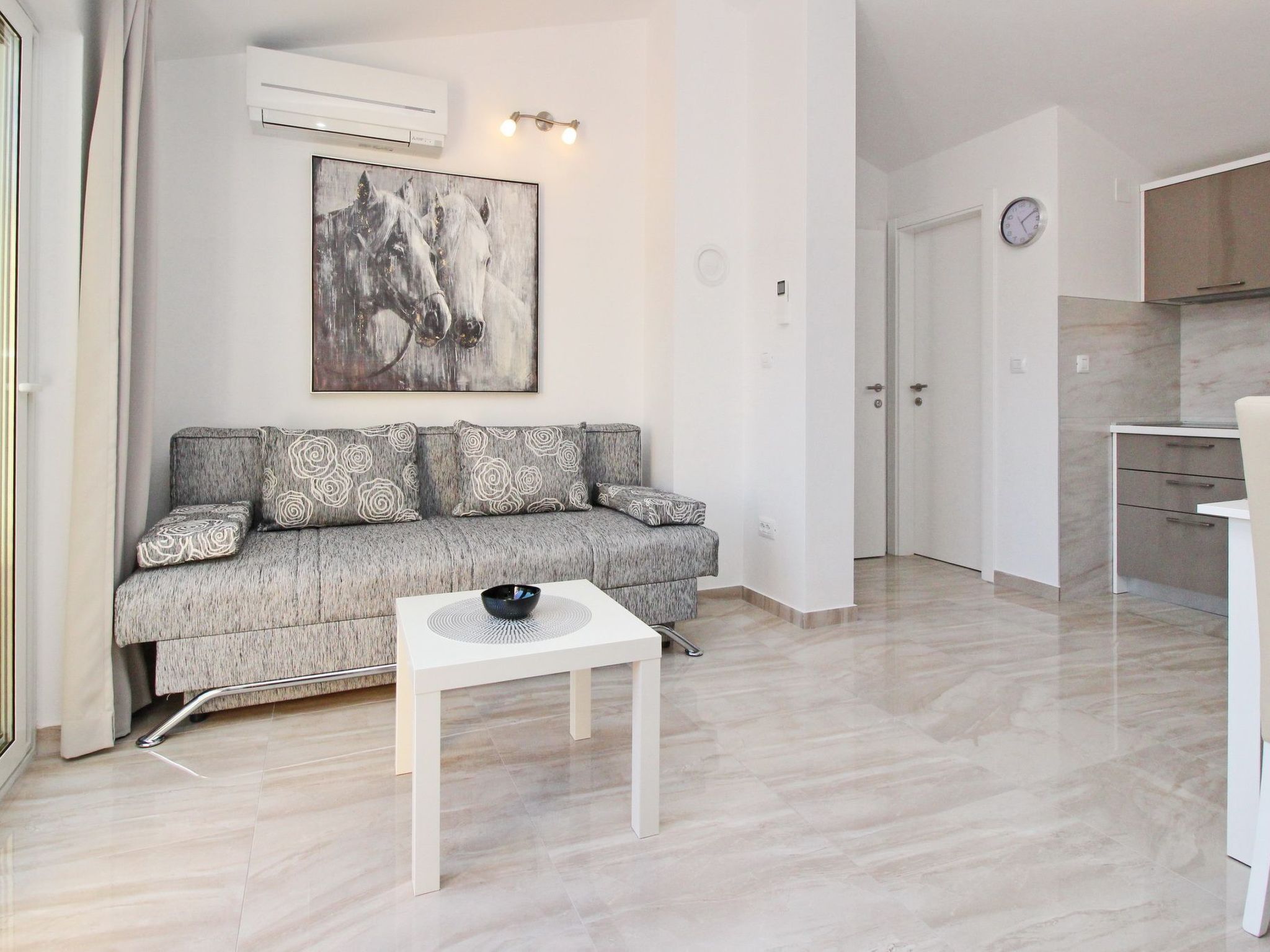 Charmantes Appartement in Baška mit Eigenem Balkon-Binnen