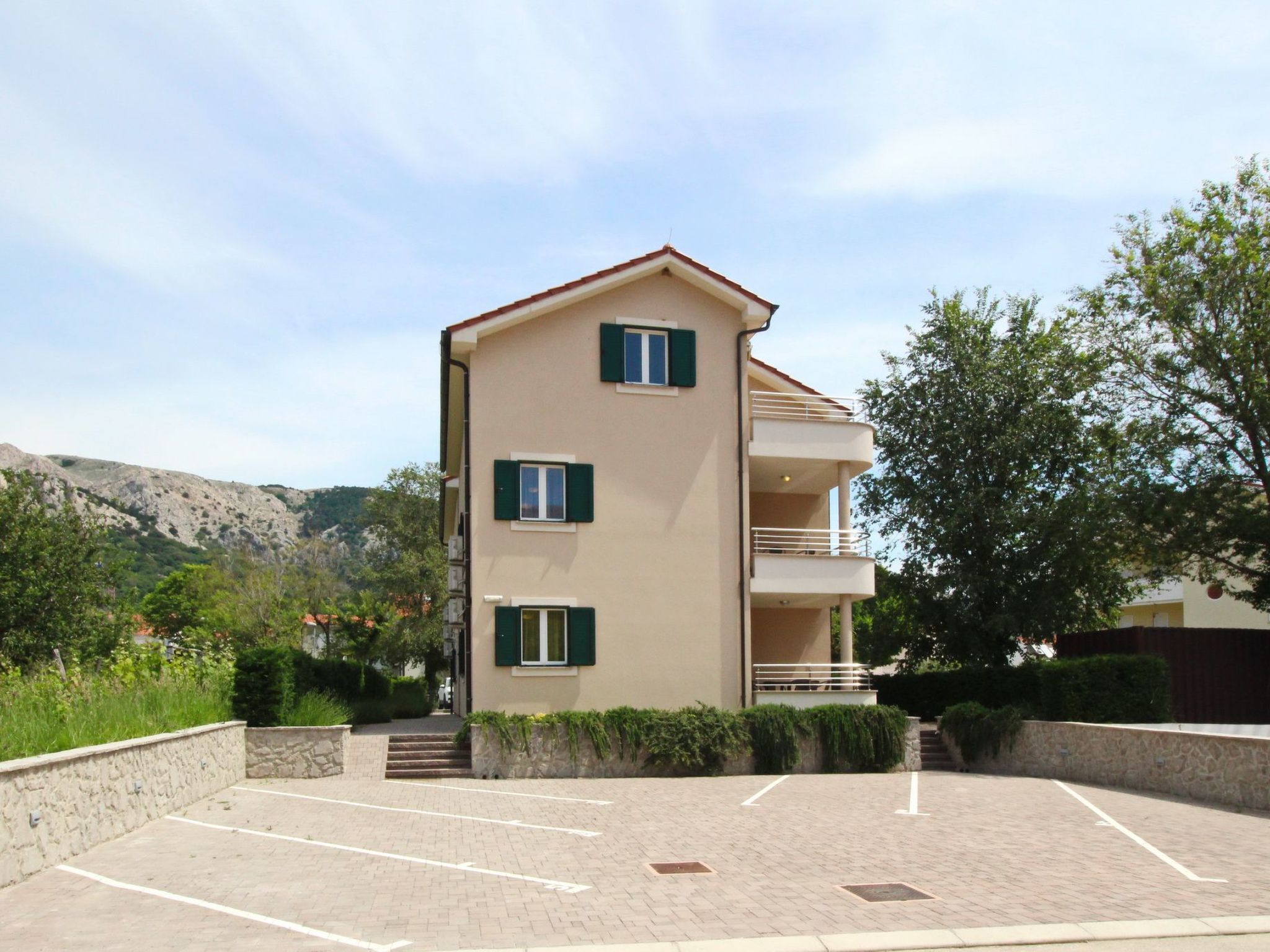 Tolle Ferienwohnung in Baška mit Eigener Terrasse-Binnen