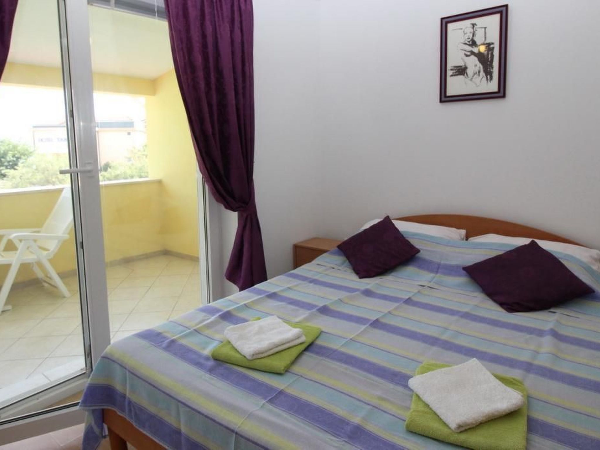 Wohnung in Baška mit Eigenem Balkon-Dedans