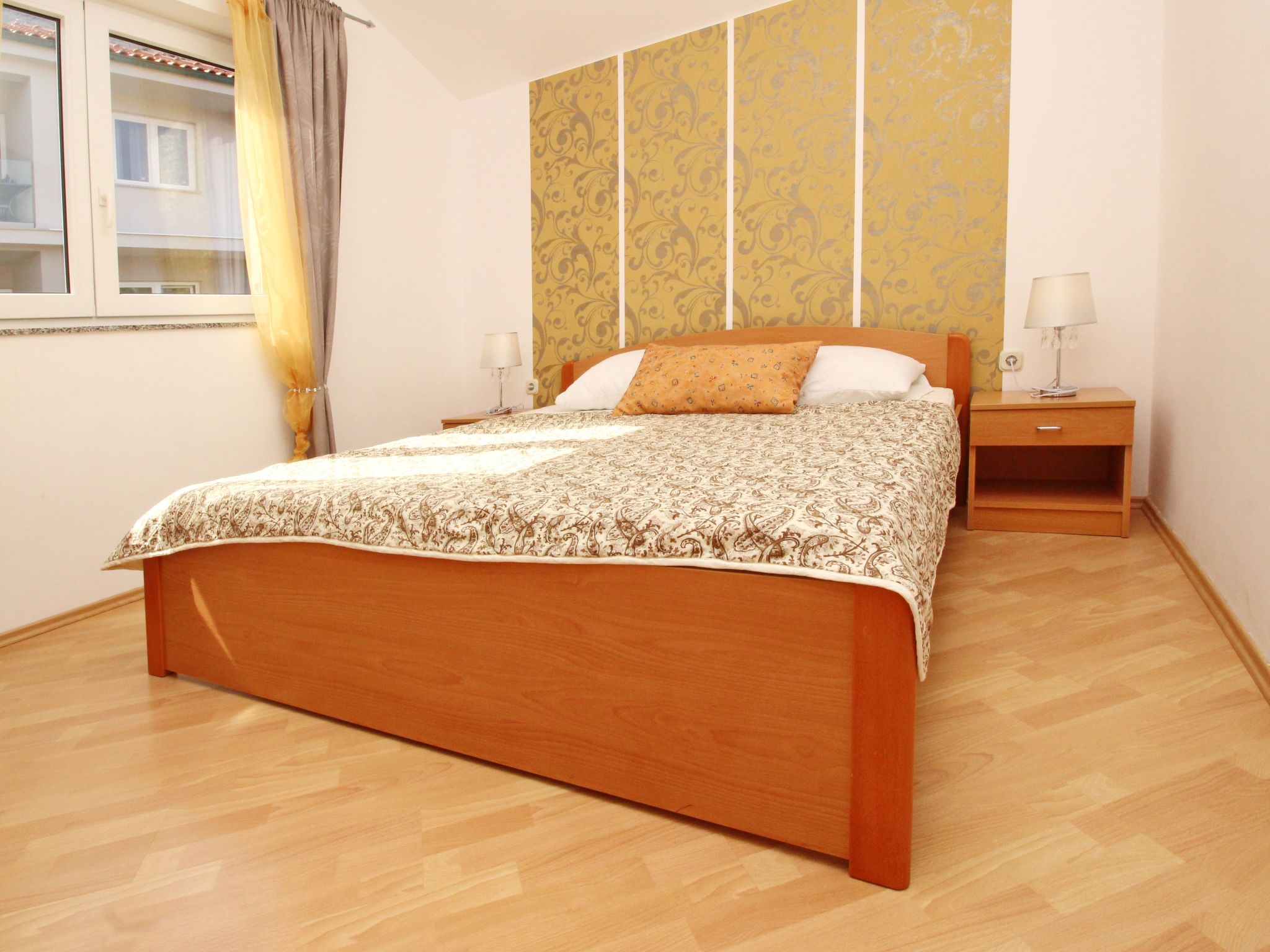 In Baška mit Eigenem Balkon-Binnen