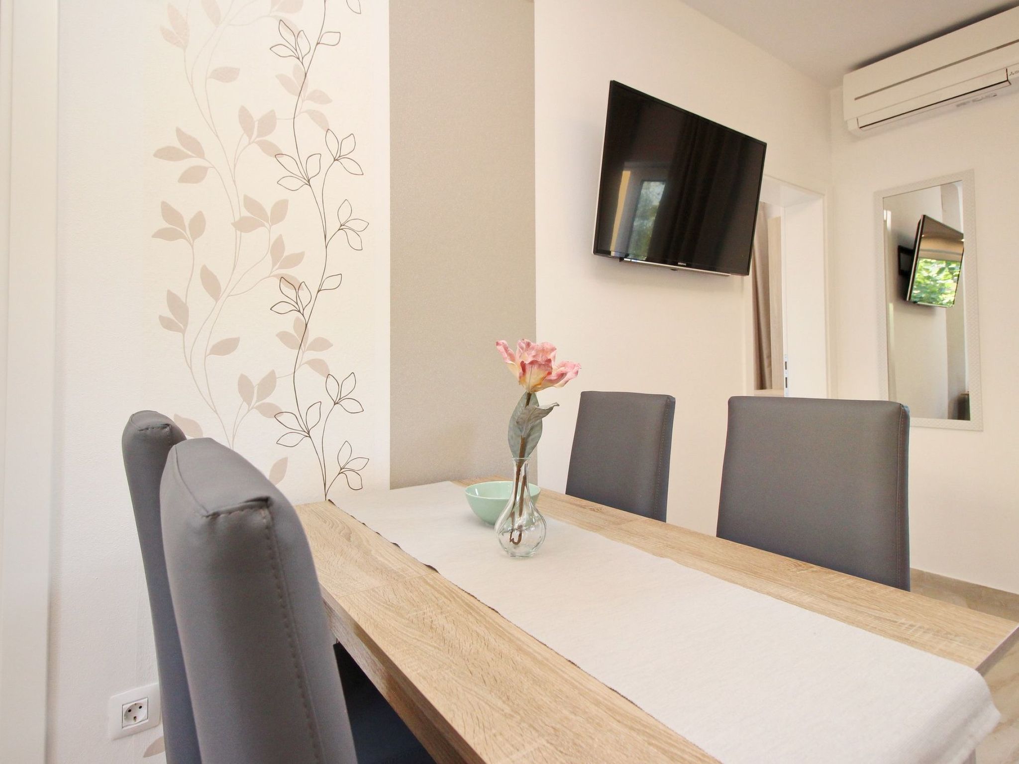 Tolles Appartement in Baška mit Eigenem Balkon-Binnen