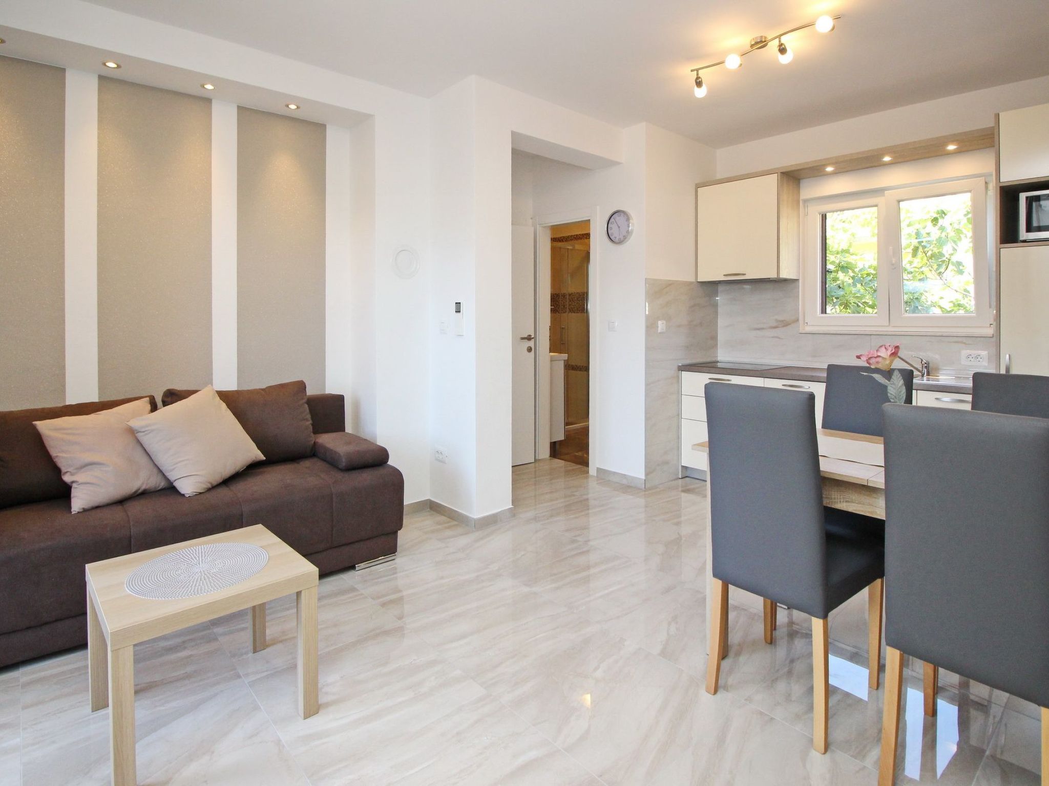 Tolles Appartement in Baška mit Eigenem Balkon-Binnen