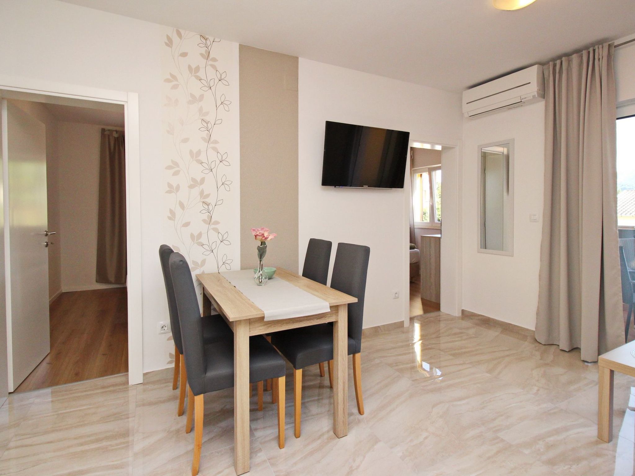 Tolles Appartement in Baška mit Eigenem Balkon-Binnen