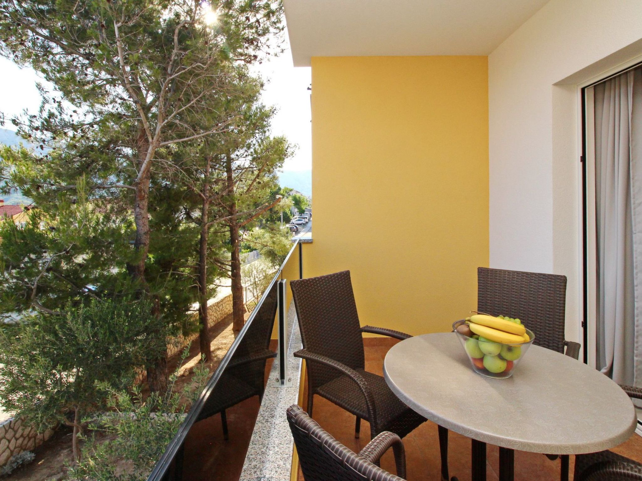 Tolles Appartement in Baška mit Eigenem Balkon-Binnen