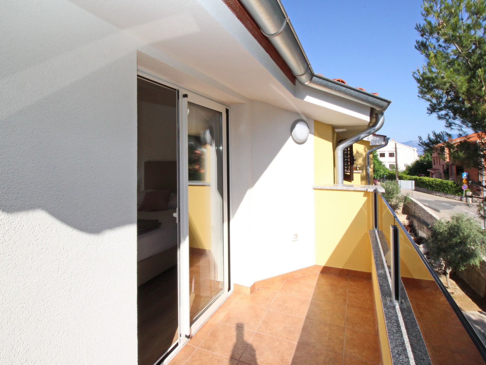 In Baška mit Eigenem Balkon-Binnen