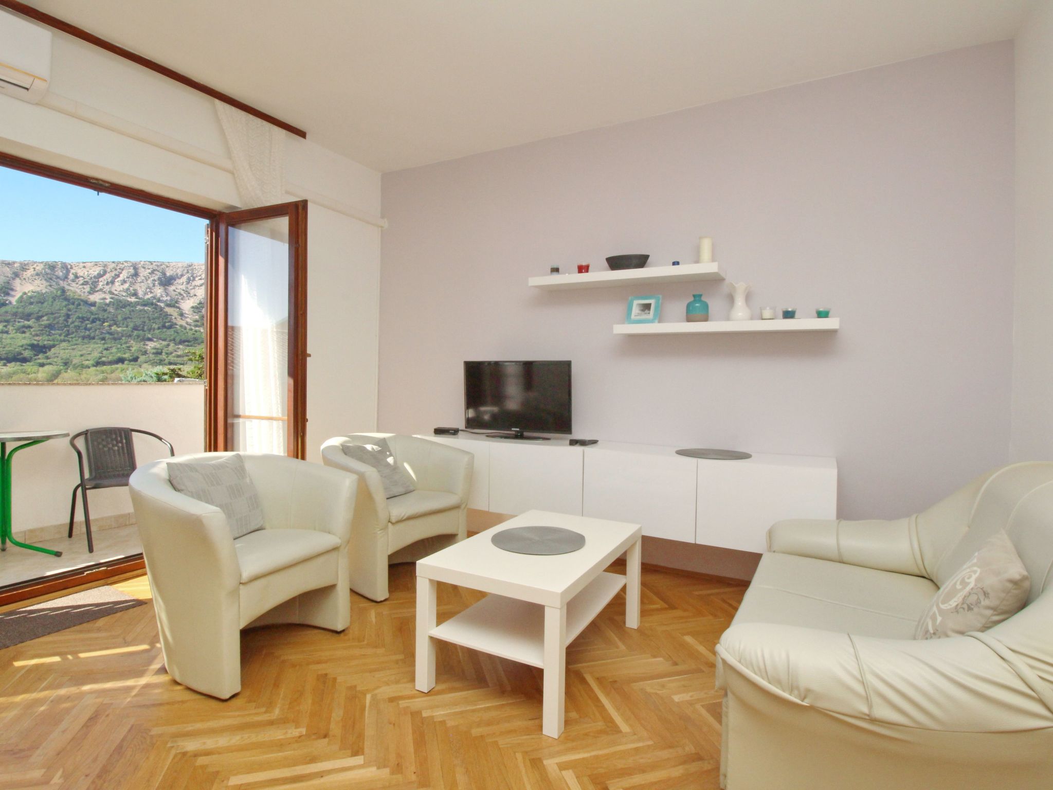 Wohnung in Baška mit Eigenem Balkon-Binnen