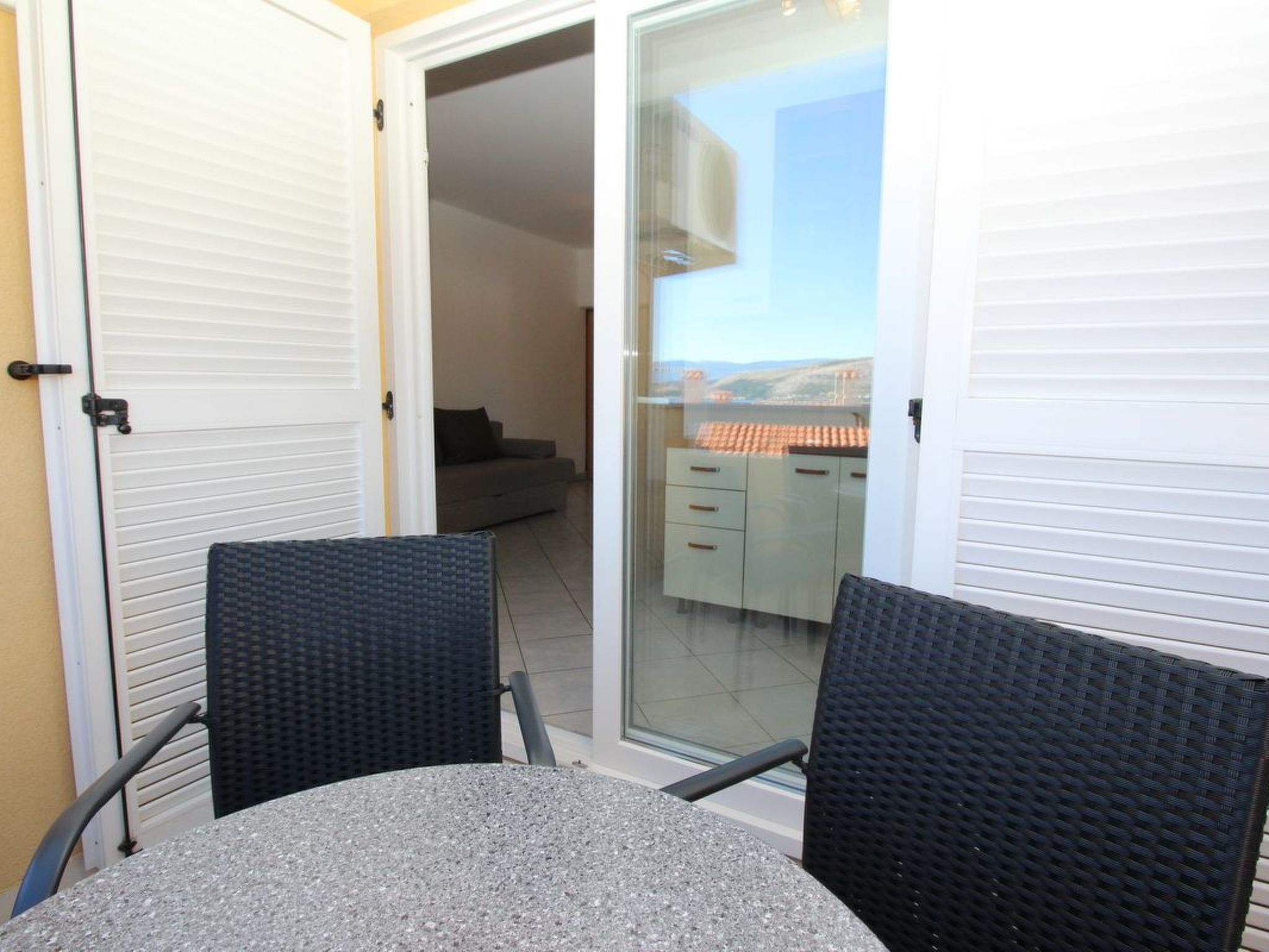 In Baška mit Eigenem Balkon-Binnen