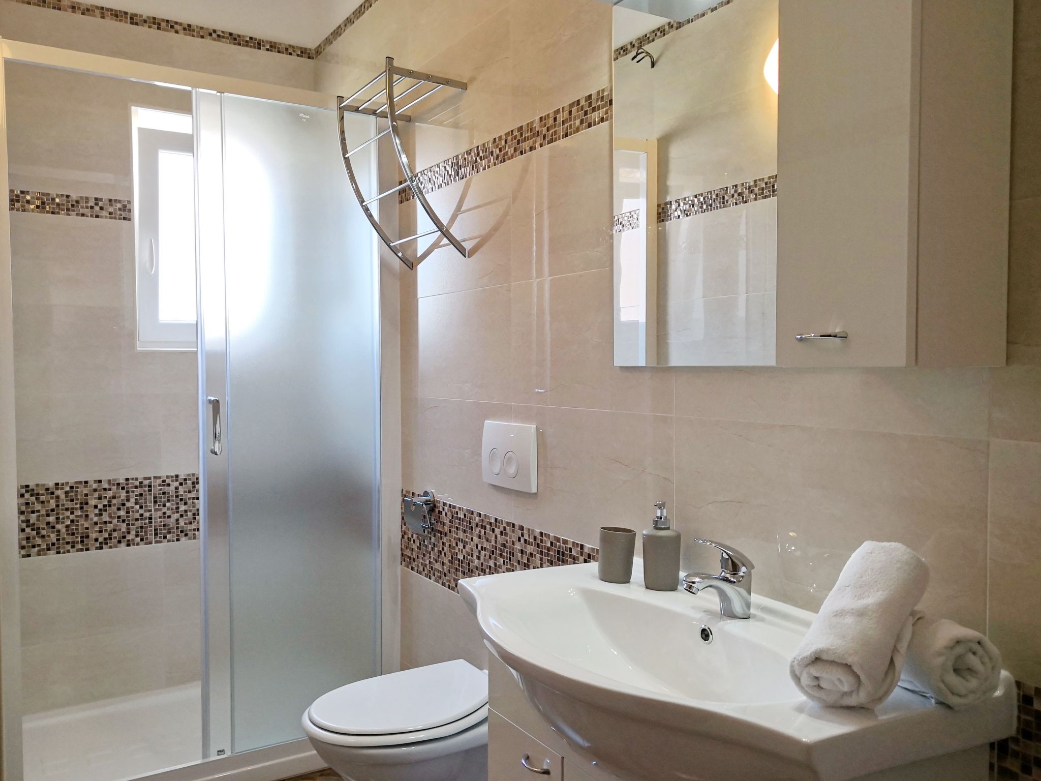 In Baška mit Eigenem Balkon-Binnen