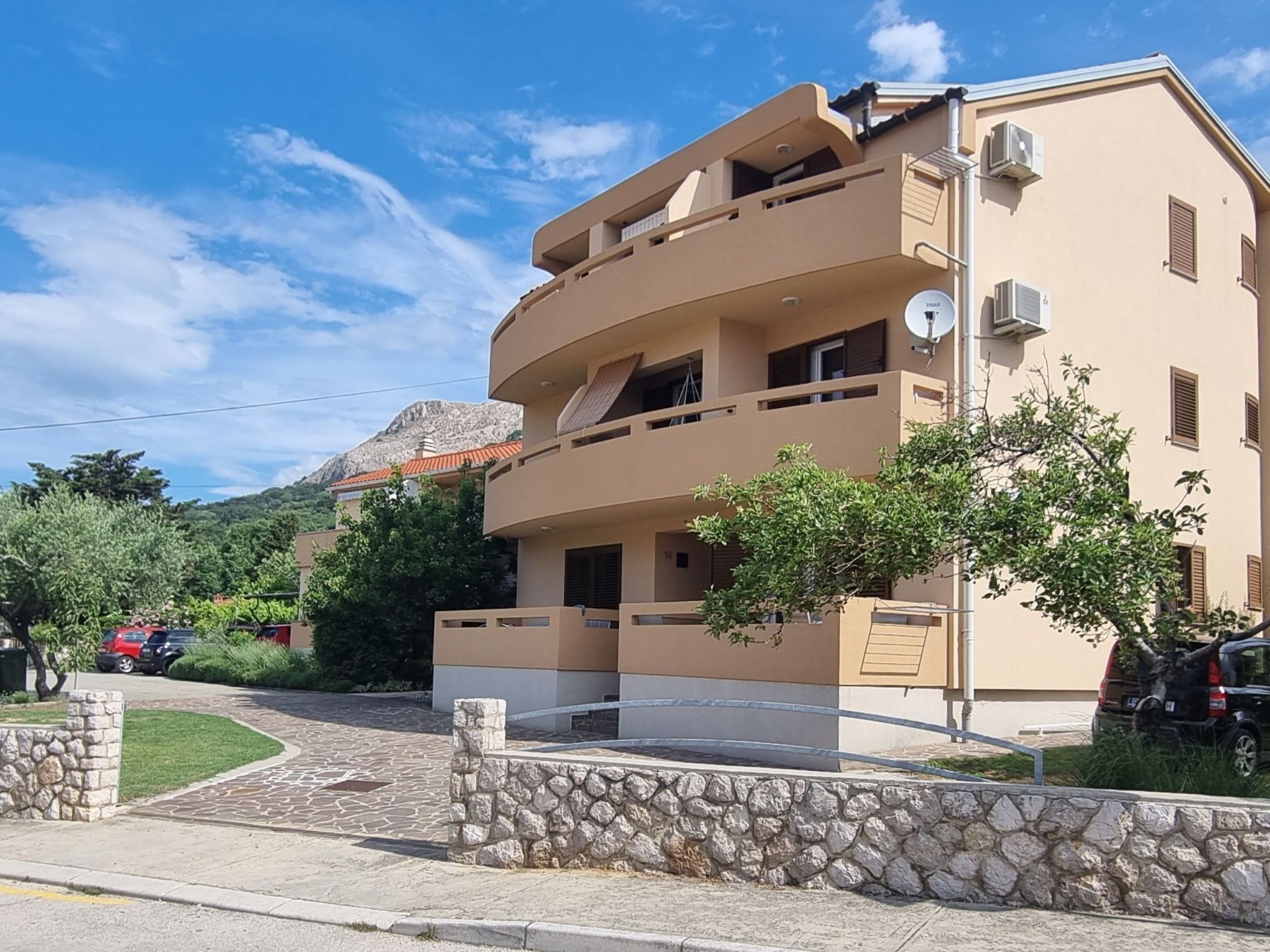 Wohnung in Baška mit Eigenem Balkon-Binnen