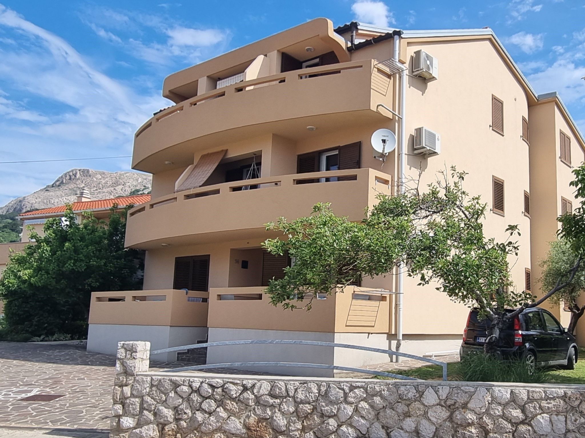 Wohnung in Baška mit Eigenem Balkon-Binnen