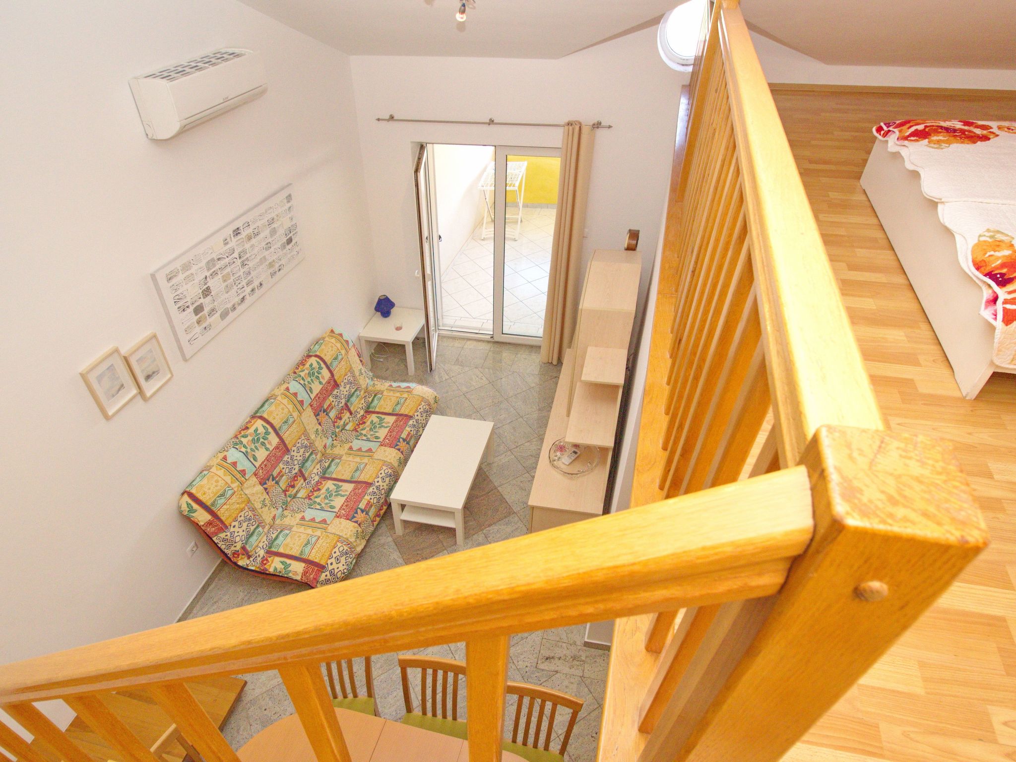 In Baška mit Eigenem Balkon-Dedans