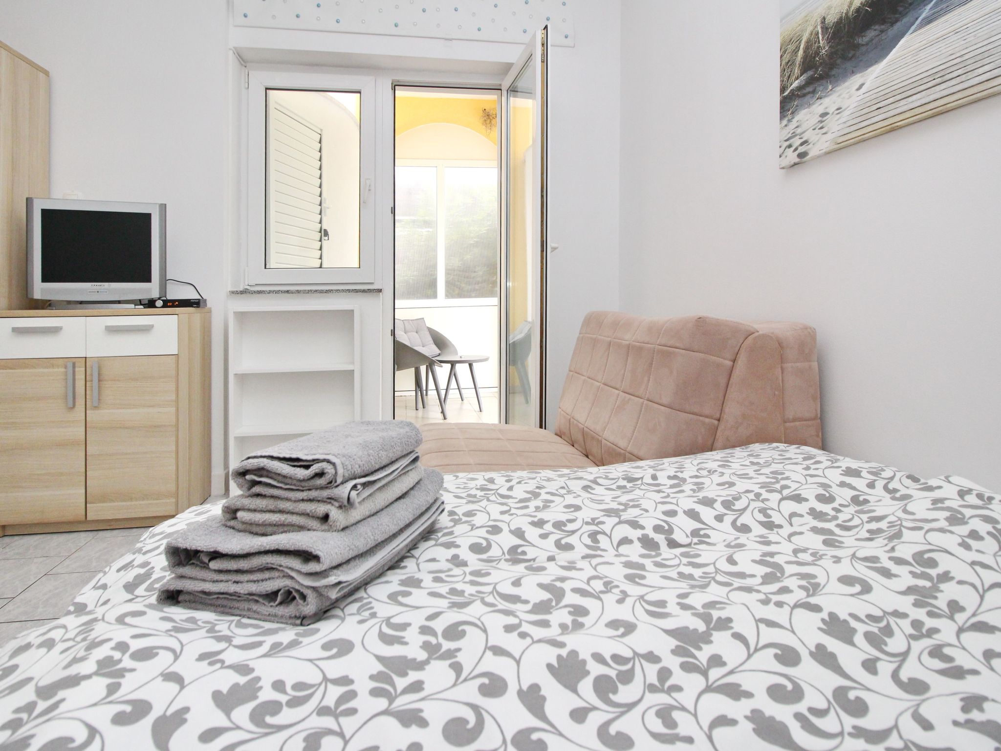 In Baška mit Eigener Terrasse-Binnen