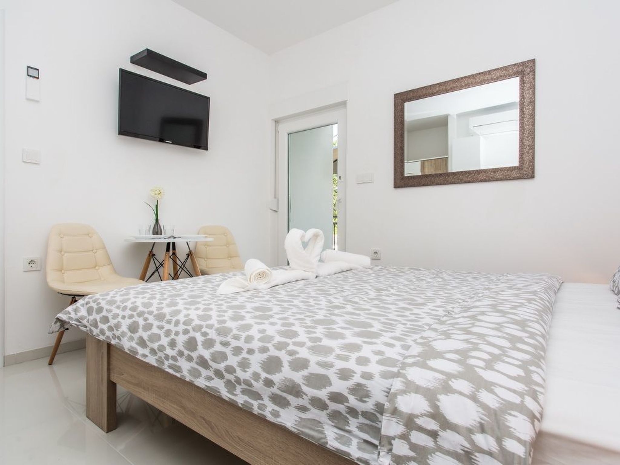 In Baška mit Eigenem Balkon-Dedans