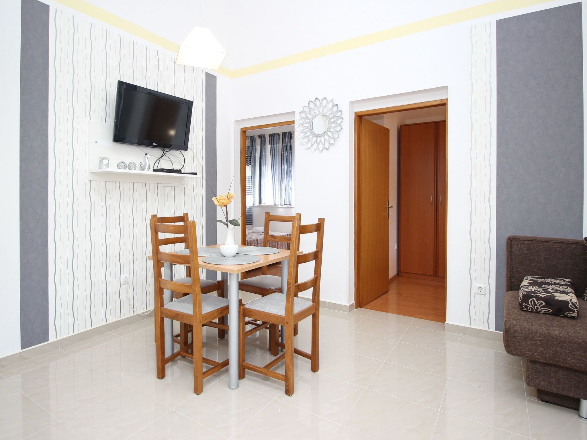 Appartement in Baška mit Eigenem Balkon-Dedans