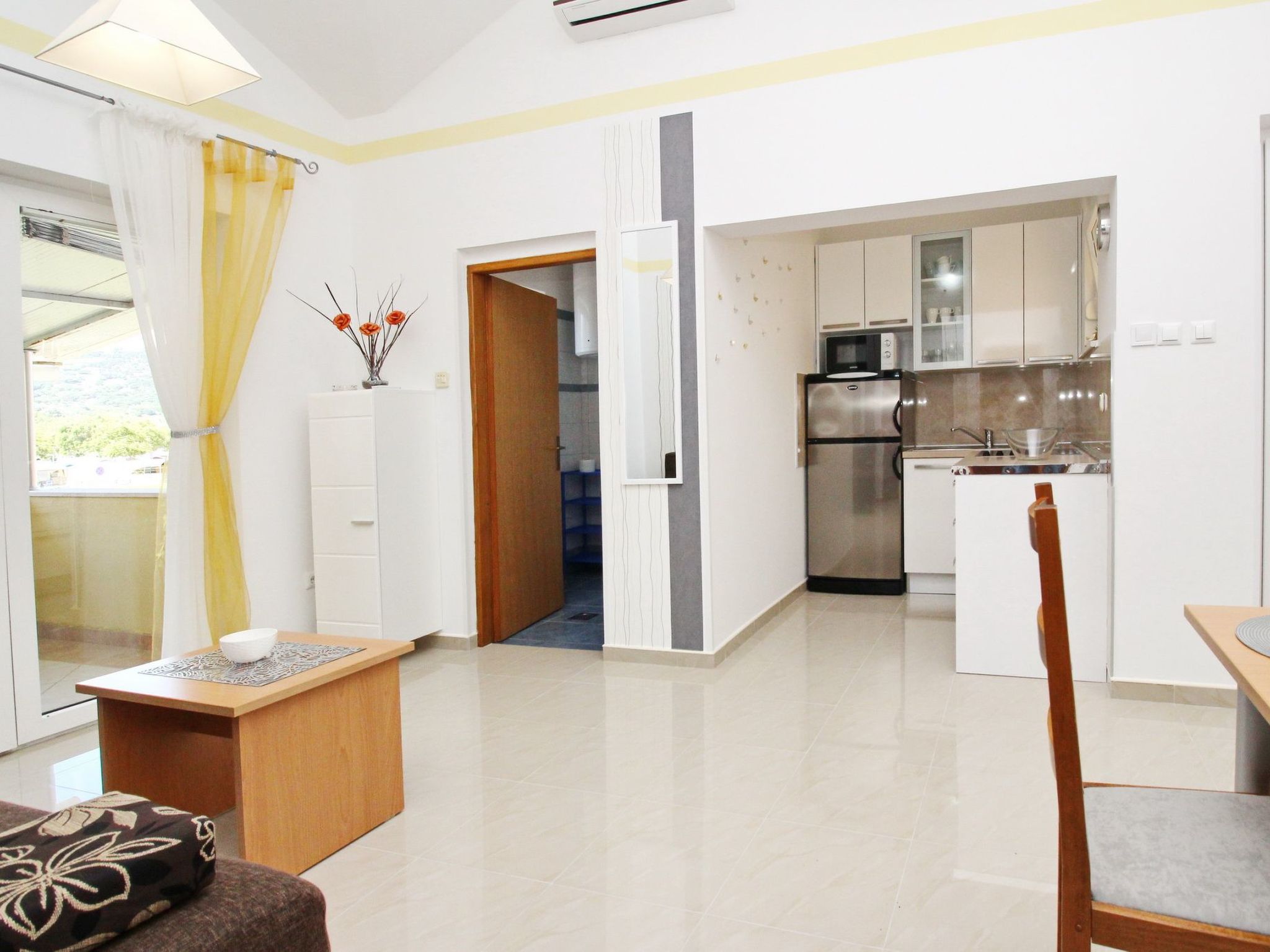 Appartement in Baška mit Eigenem Balkon-Dedans