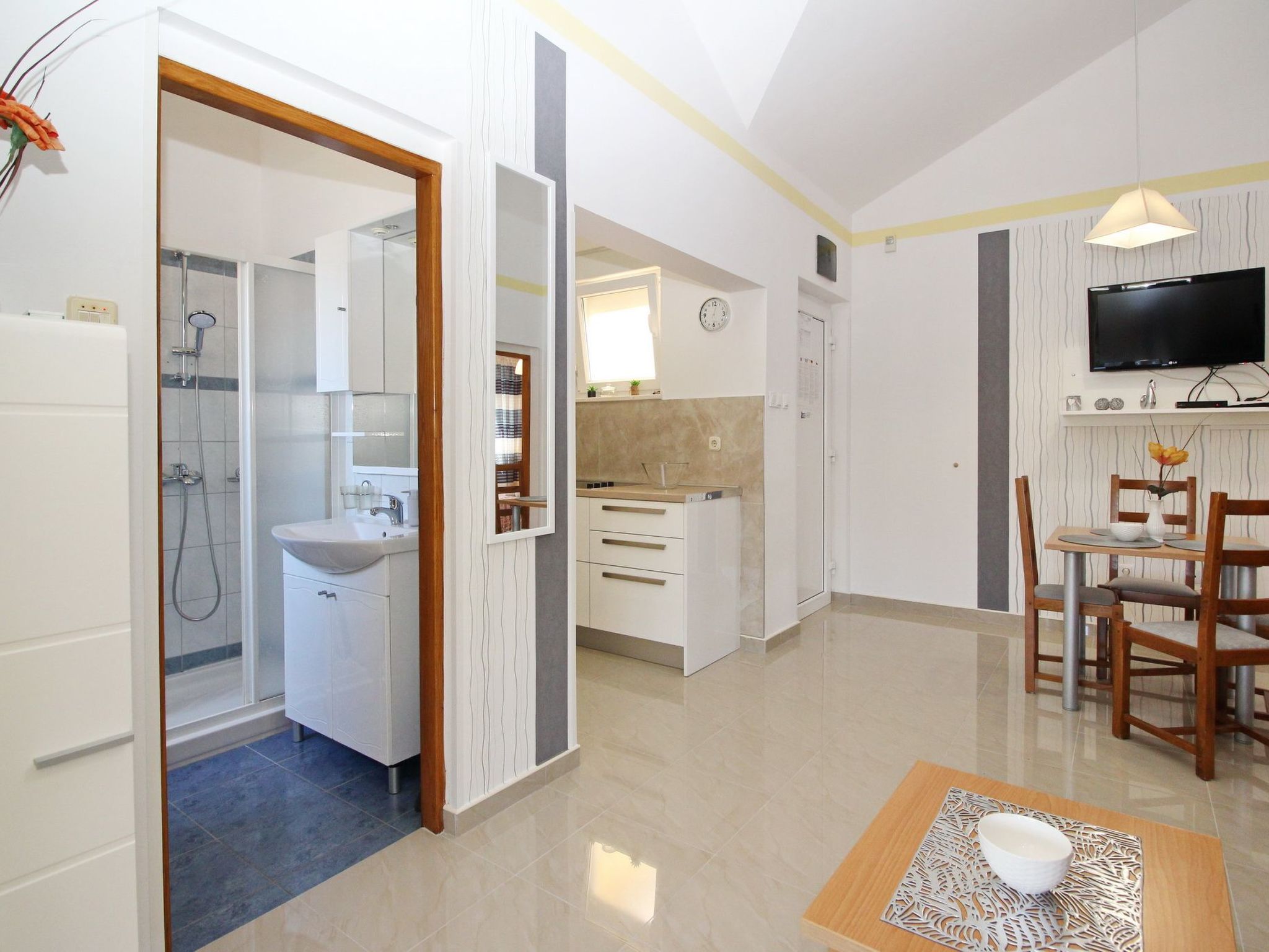 Appartement in Baška mit Eigenem Balkon-Dedans