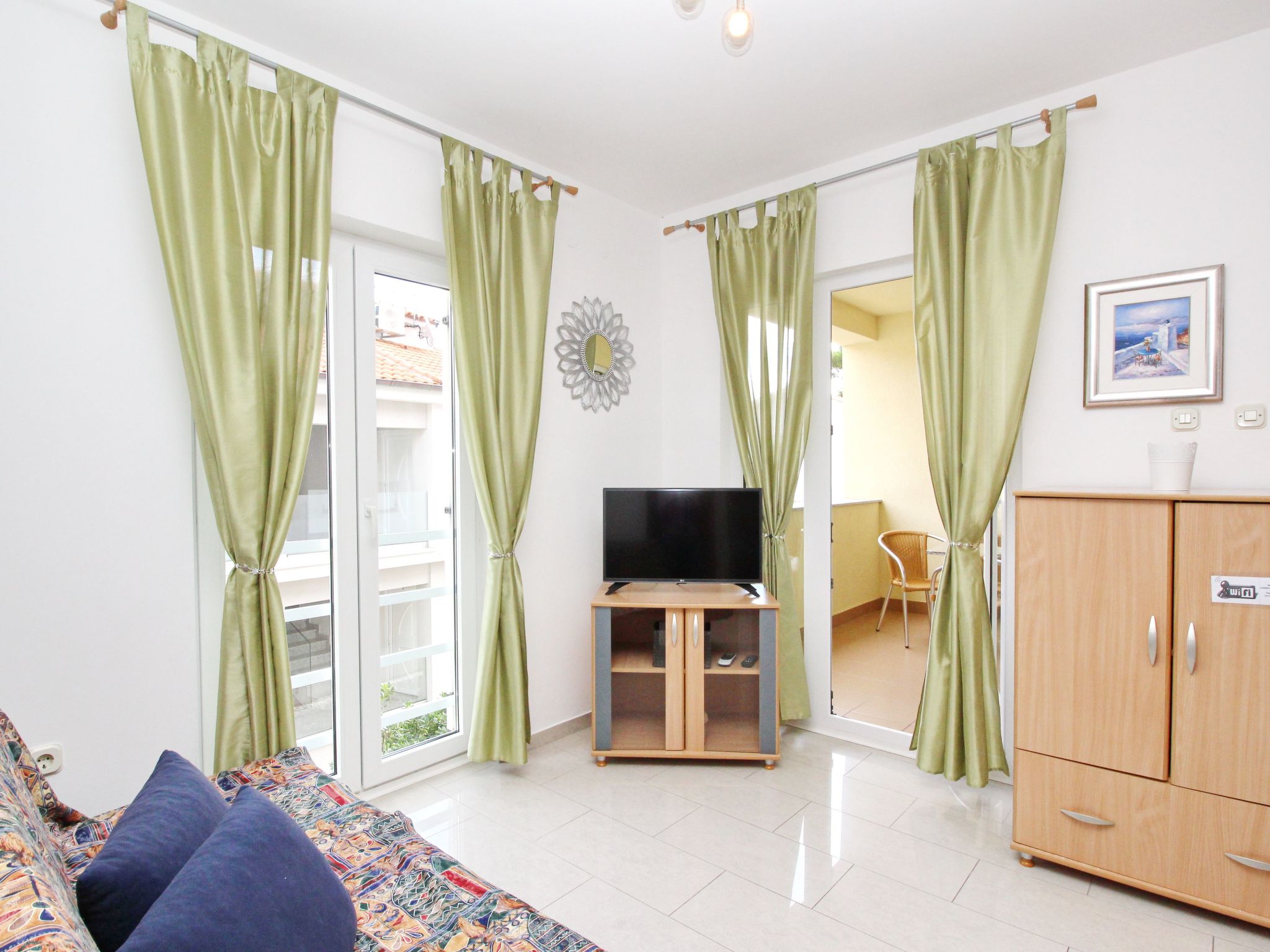 Appartement in Baška mit Eigenem Balkon Accommodation in Krk Island