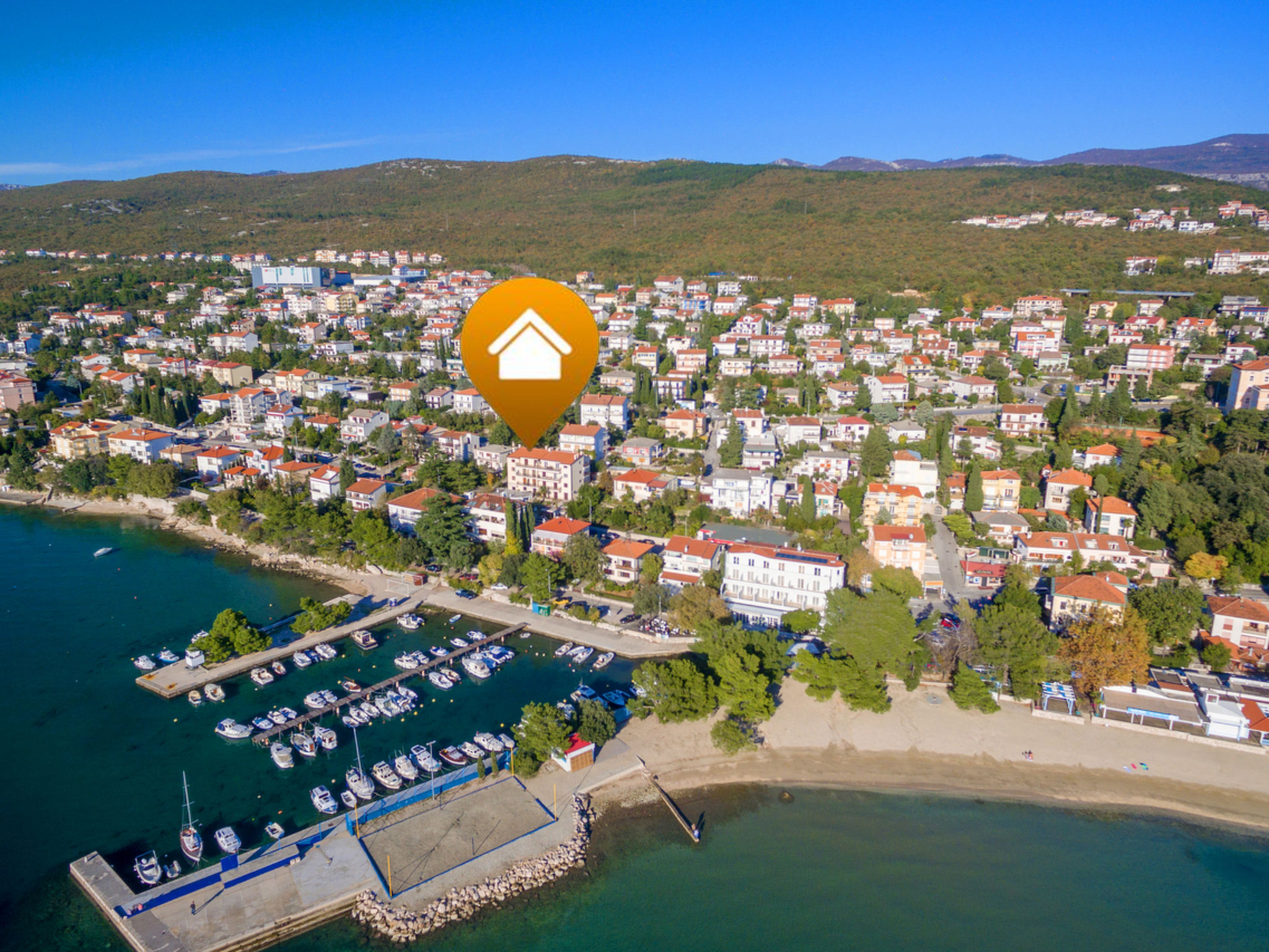 HR3300.1617.1 Accommodation in Cirkvenica Riviera