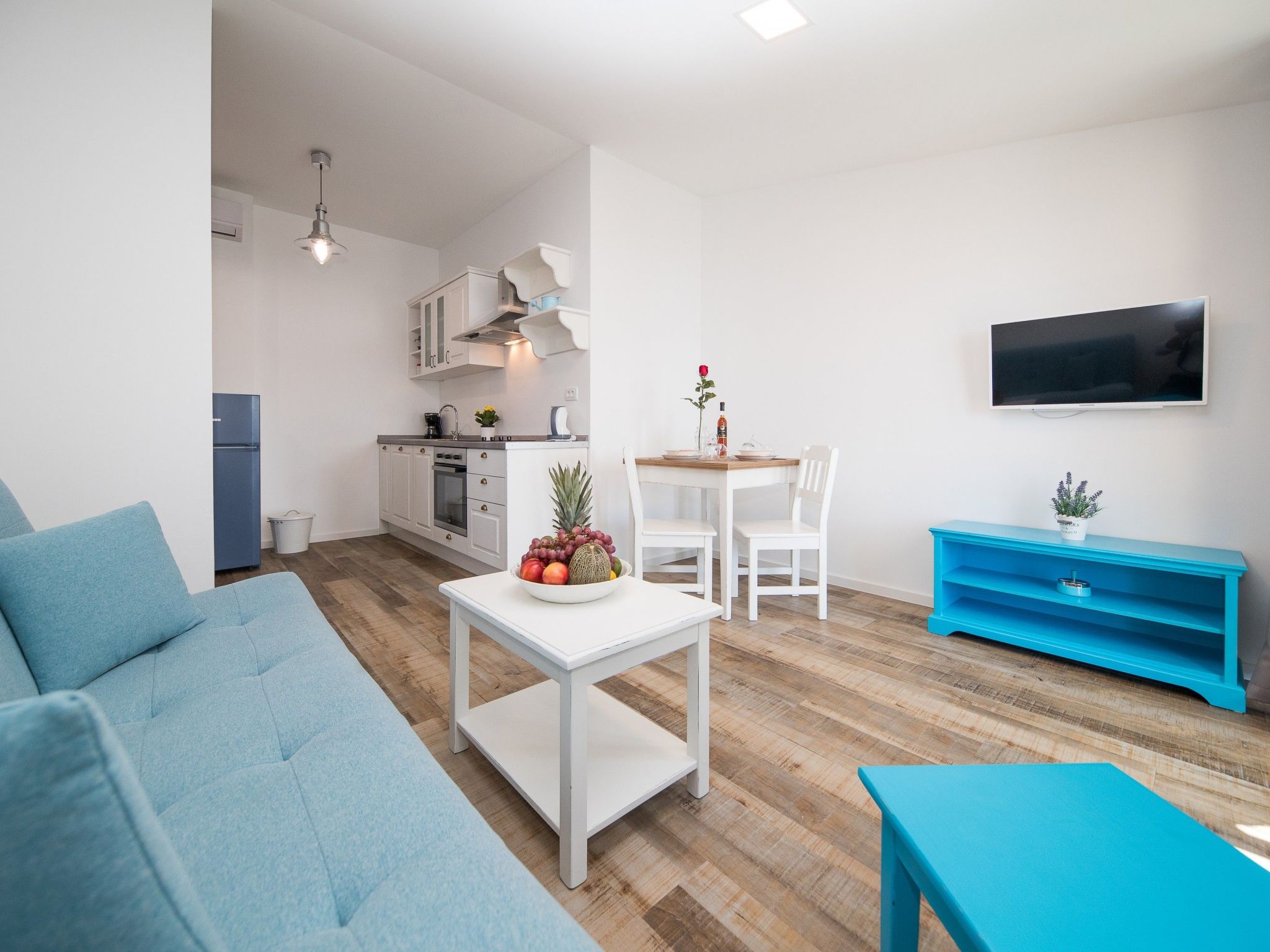 Wohnung für 2-3 Personen, 100m vom Strand entfernt-Binnen