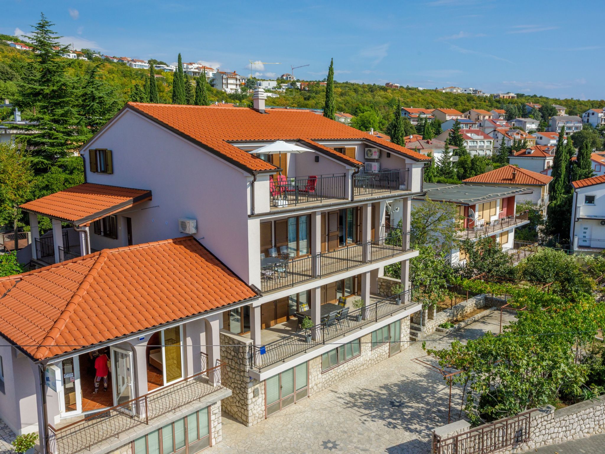 Wohnung in Crikvenica mit Terrasse und Meerblick-Drinnen