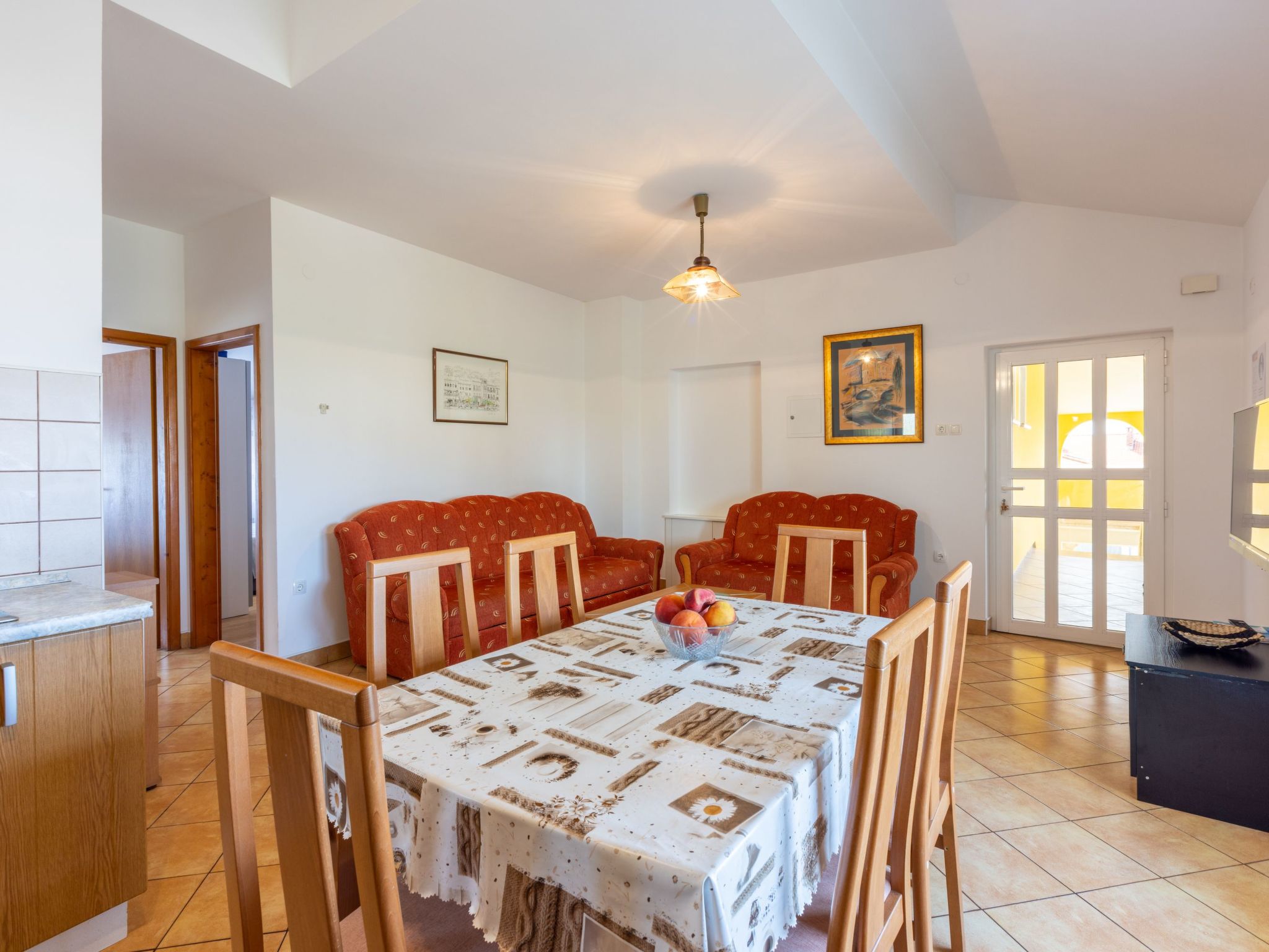 Wohnung für 6 Personen mit Balkon und Meerblick-Binnen