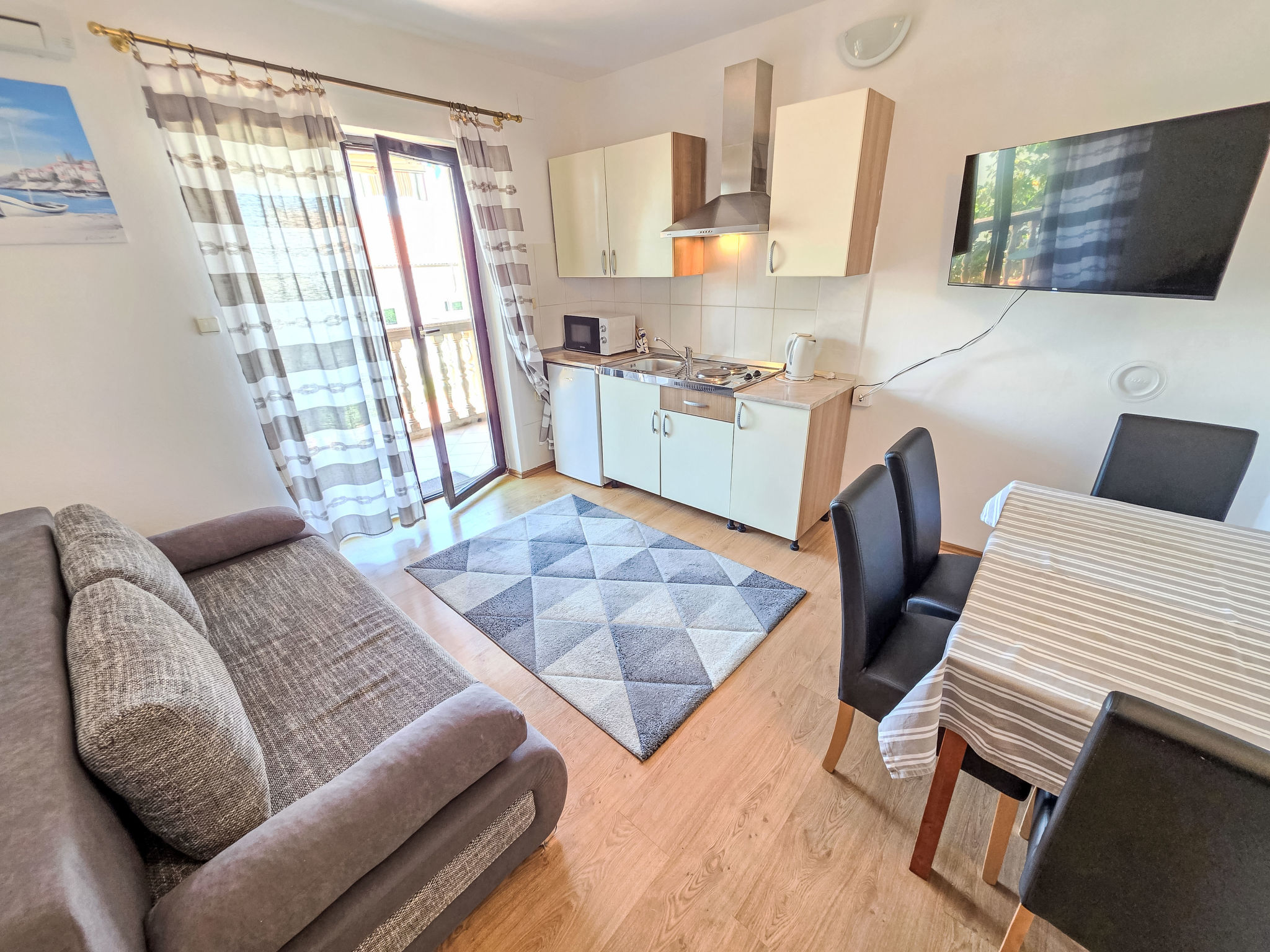 Wohnung in Crikvenica mit Terrasse und Grill