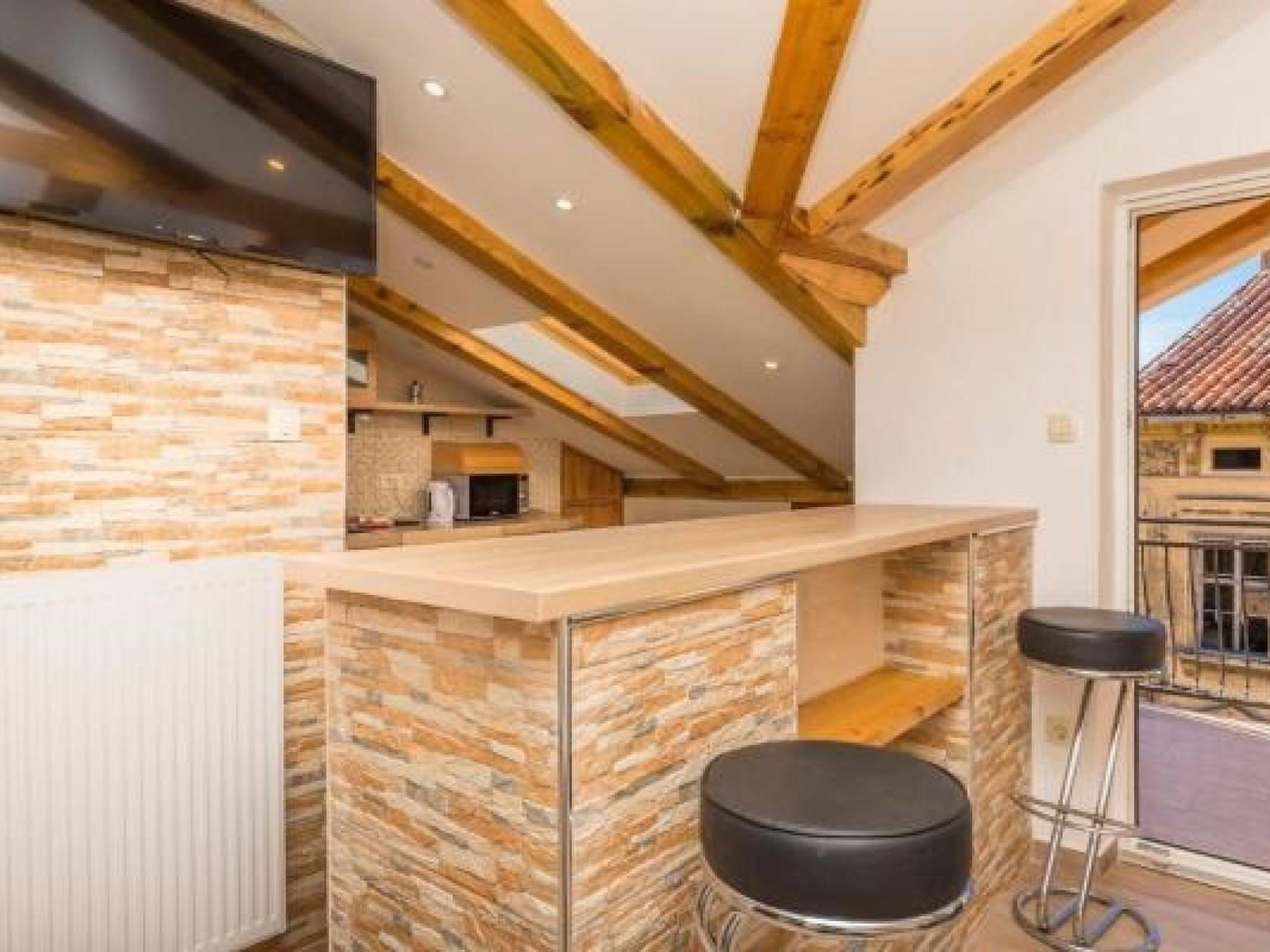 Appartement in Crikvenica mit Terrasse und Grill und Nah am Strand-Drinnen