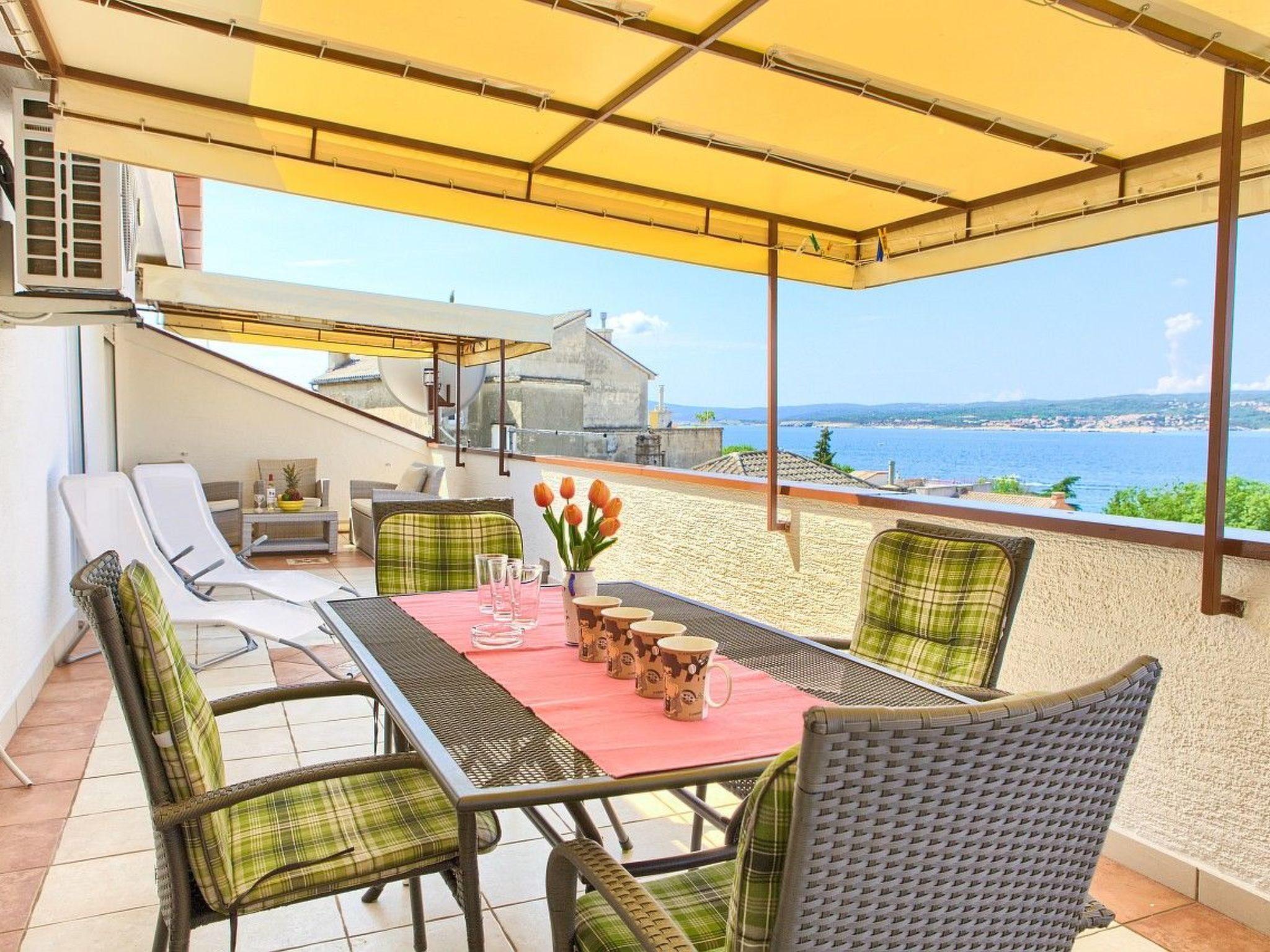 Familienferienwohnung mit Meerblick Villa in Cirkvenica Riviera
