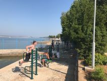 Familienappartement Balkon und Loggia mit Meerblick