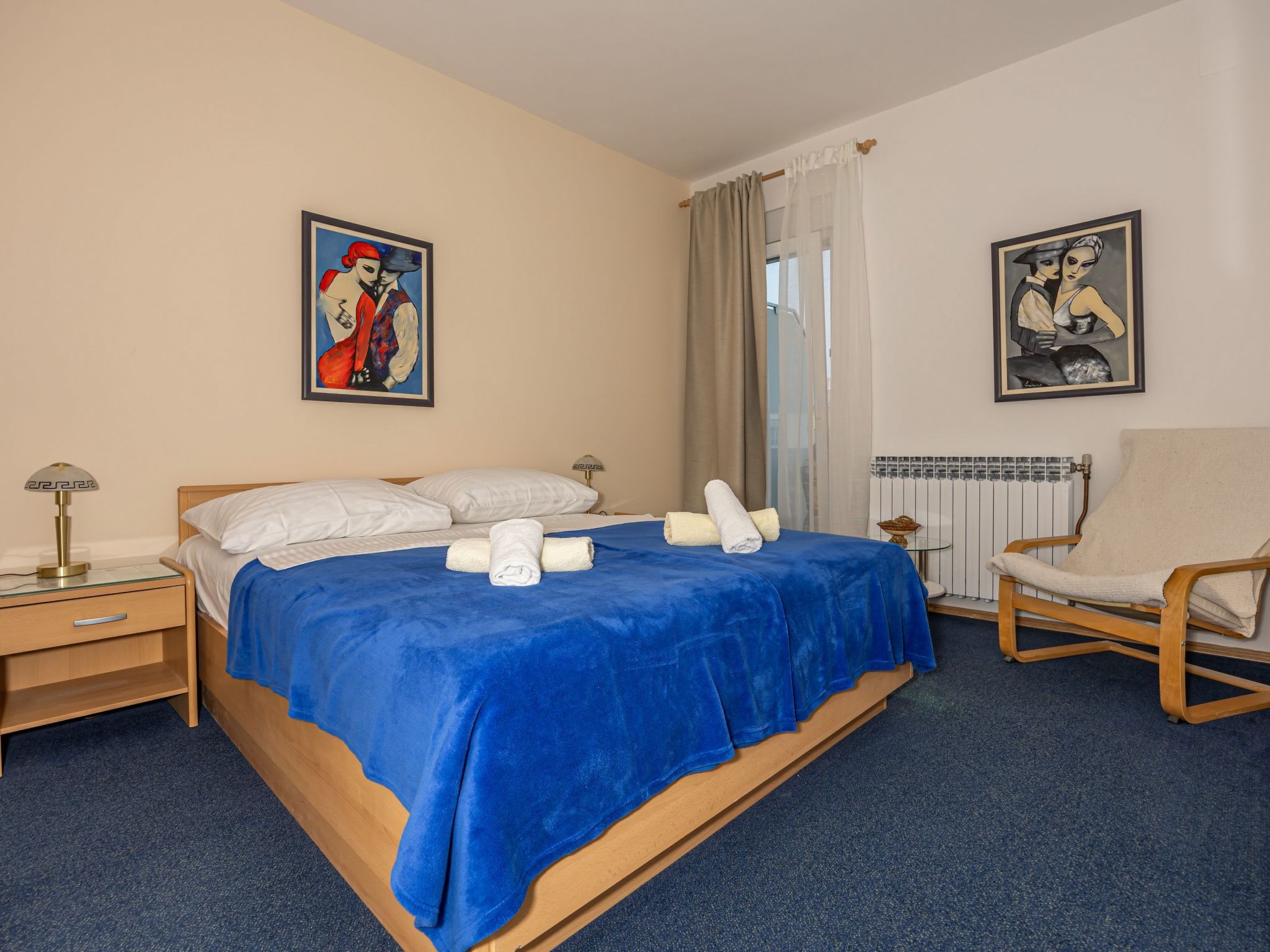 Familienappartement Balkon und Loggia mit Meerblick-Inside