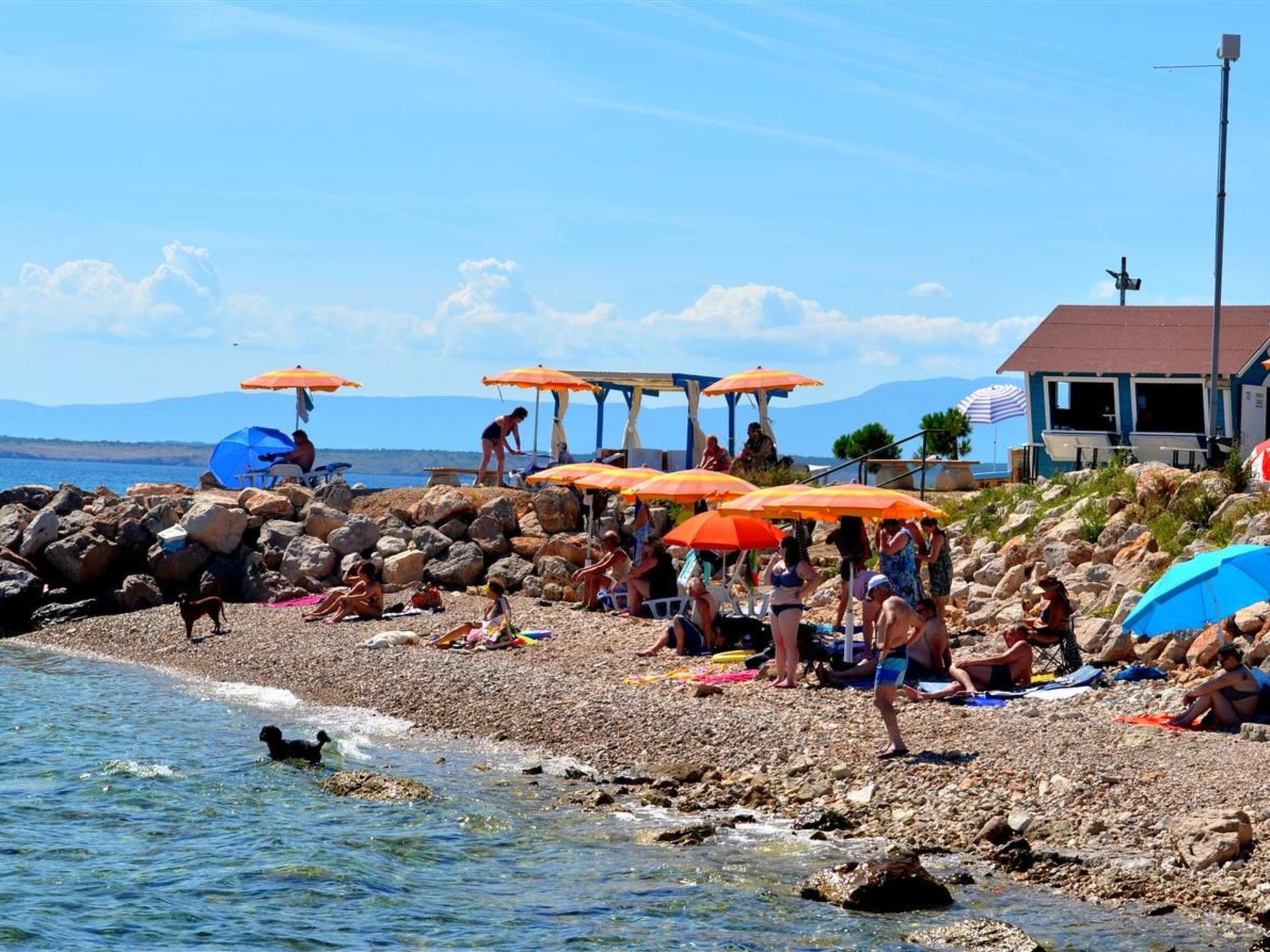 Ferienvilla "Goran" mit Blick auf das Wasser-Dehors