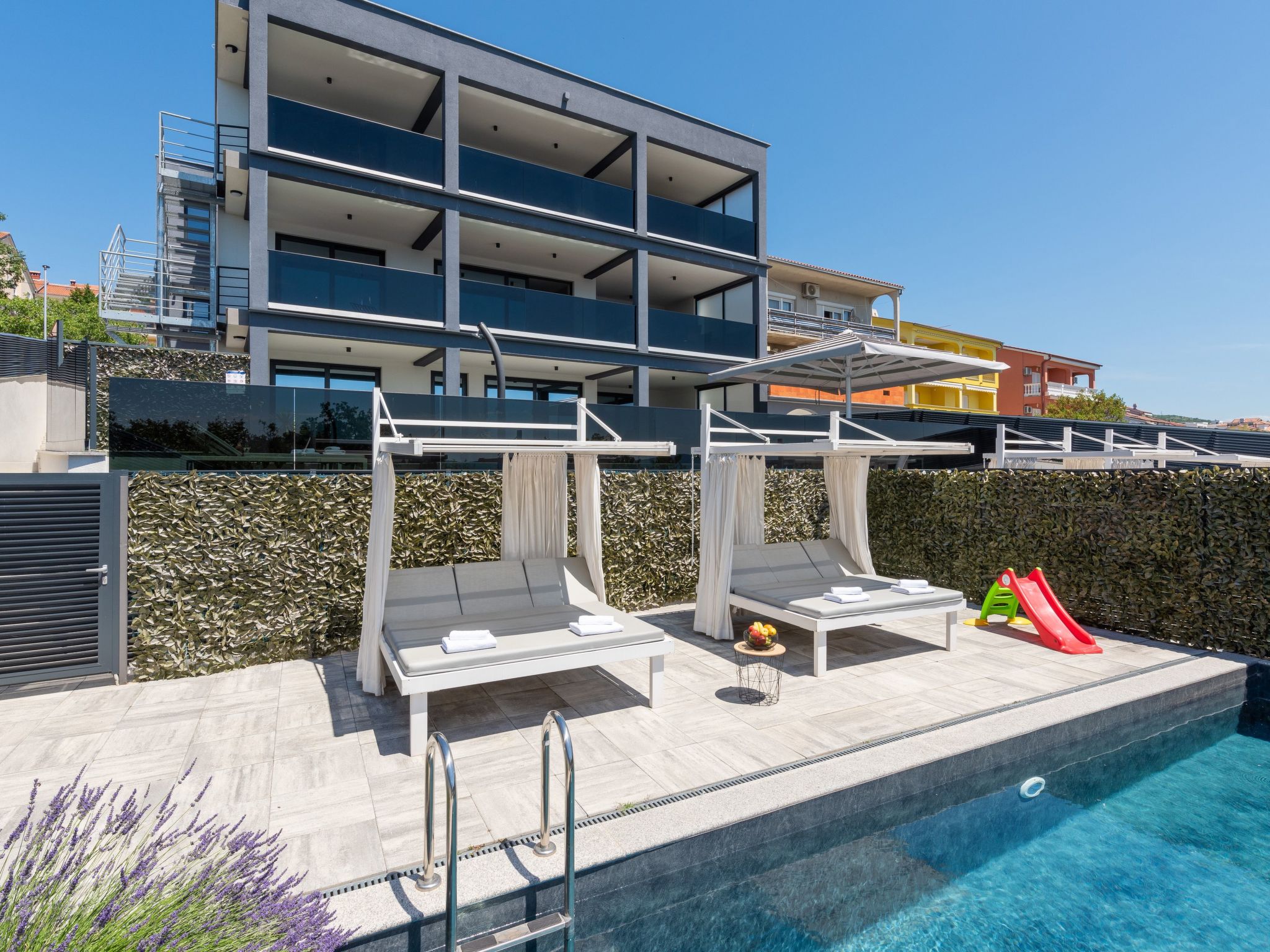 Vakantiehuis met privé zwembad in Crikvenica (Kroatië) voor 8 personen