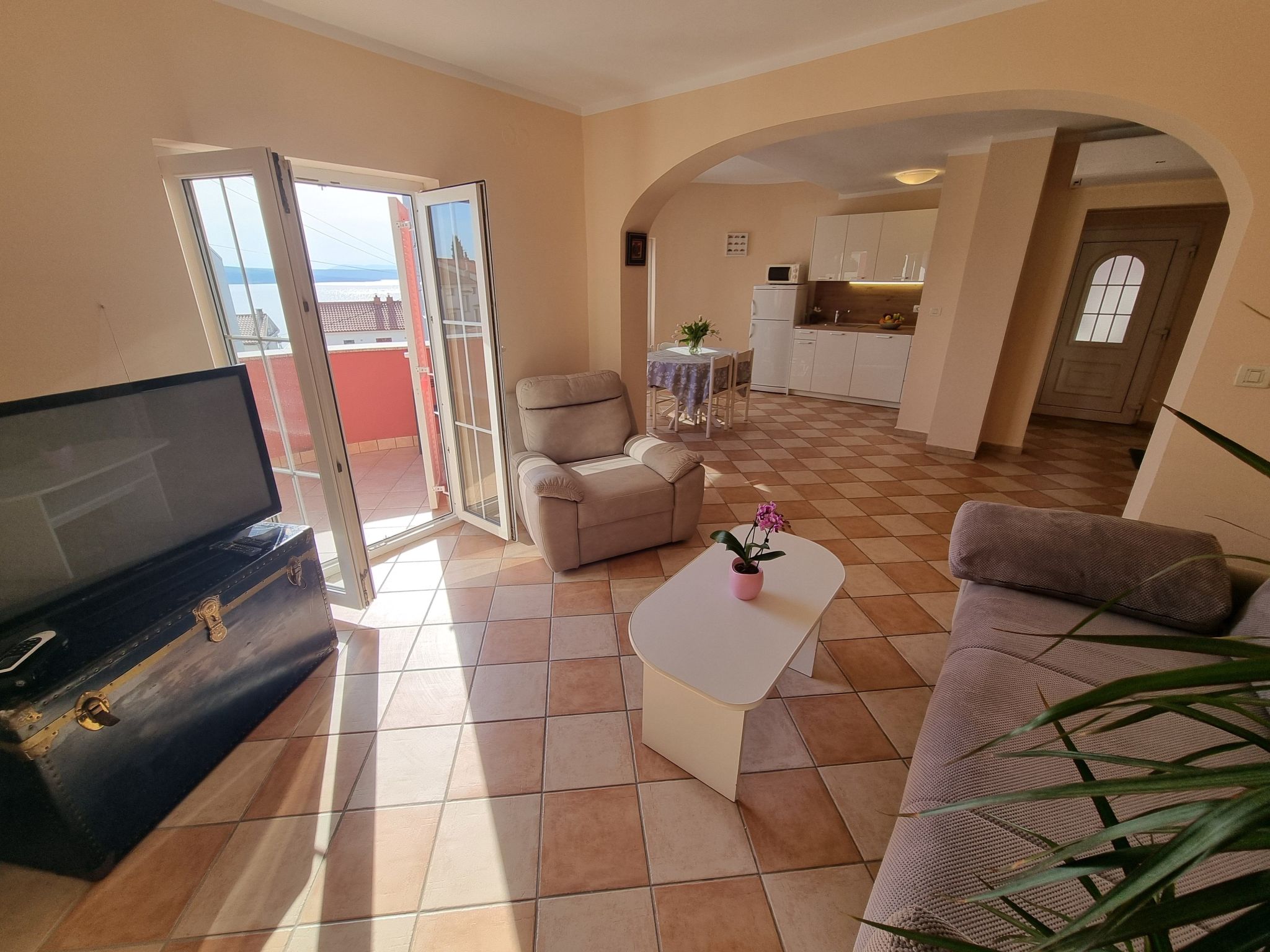 Wohnung in Crikvenica mit Balkon-Binnen