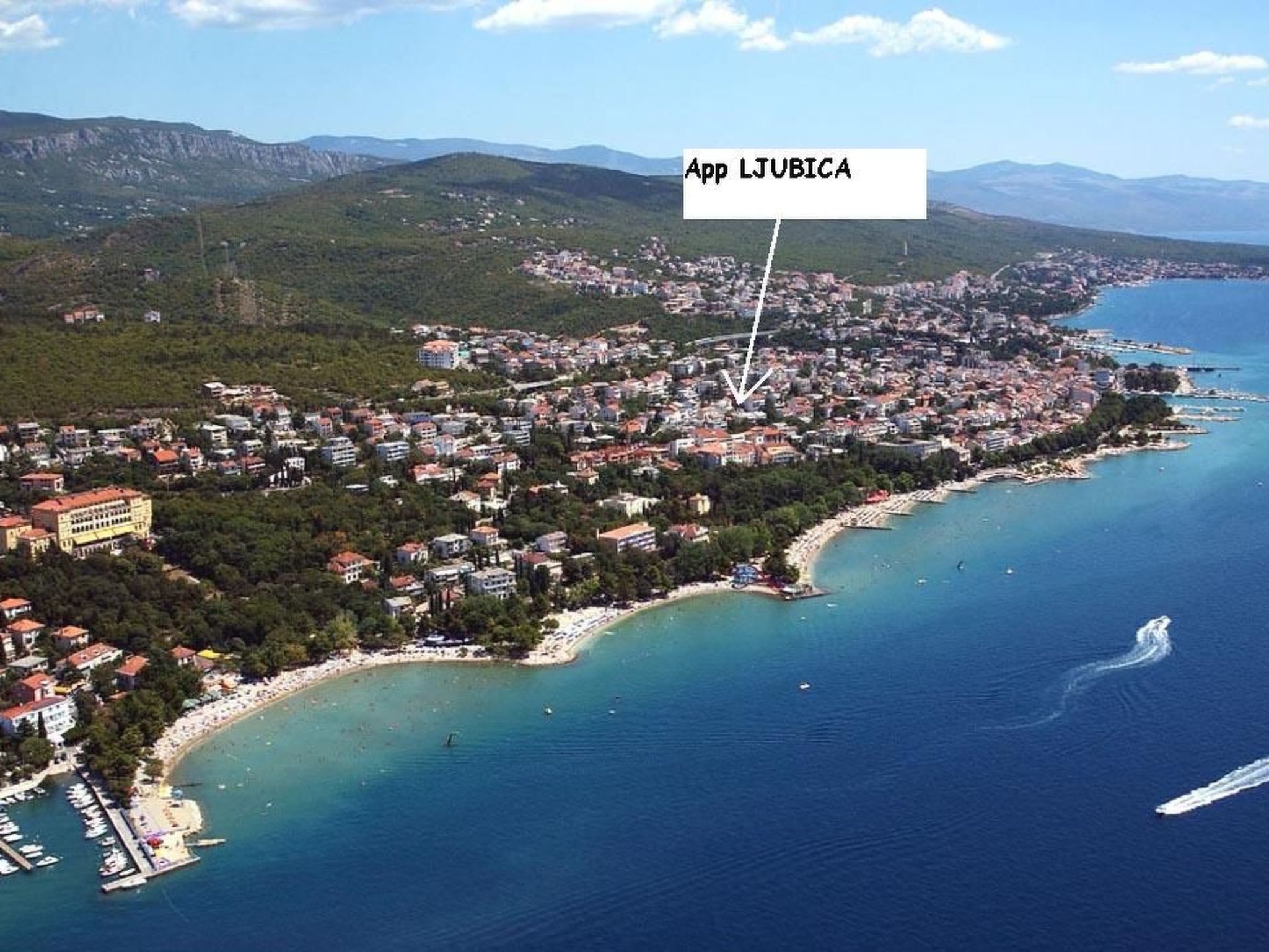 Wohnung in Crikvenica mit Balkon-Binnen