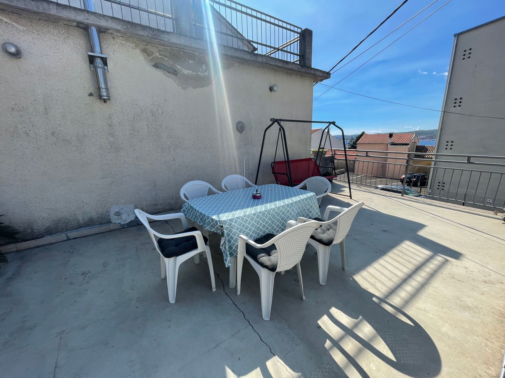 Gemütliches Appartement in Crikvenica mit Terrasse und Stadtblick und Nah am St