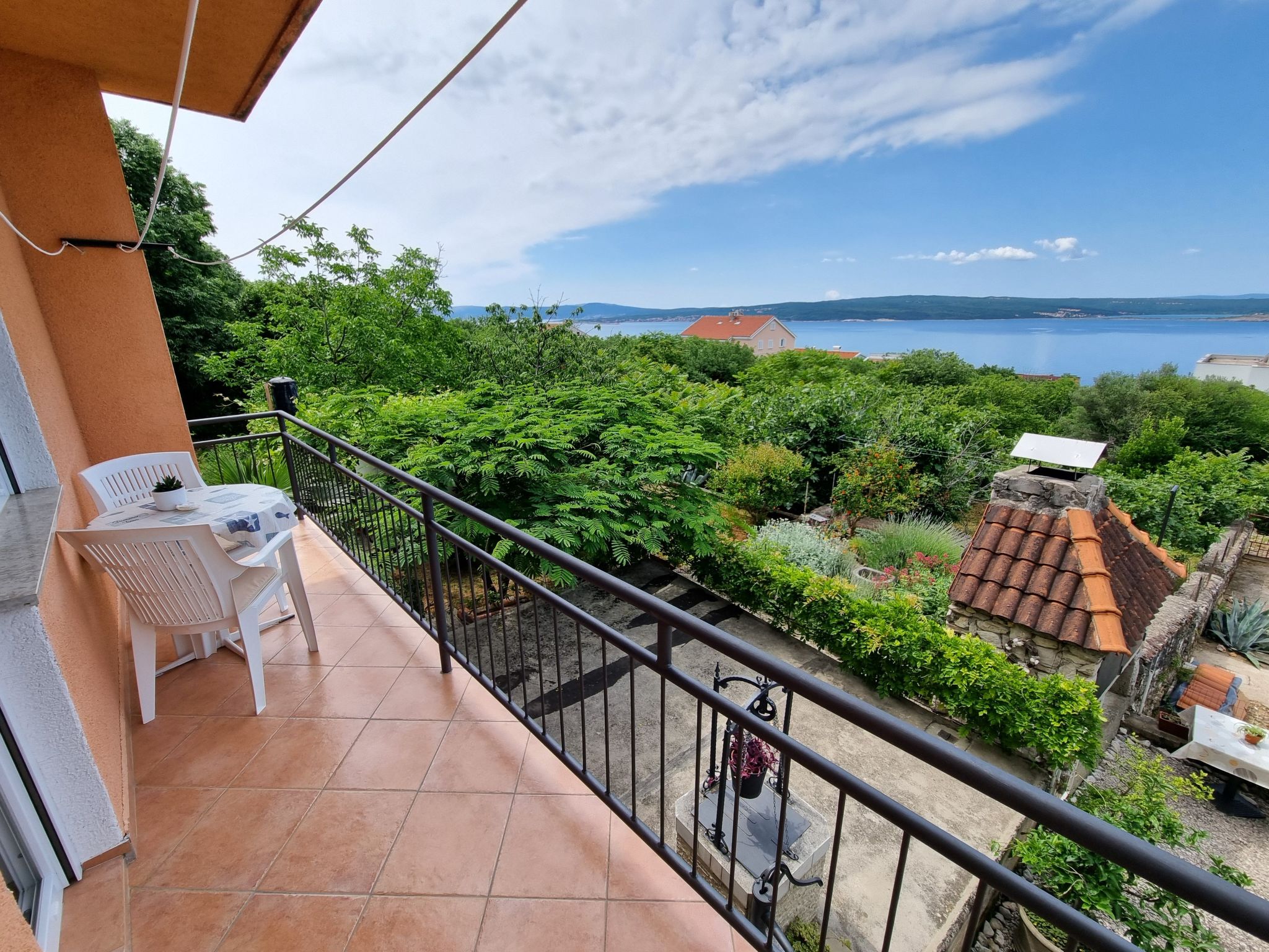 Wohnung für 3 Personen, mit Balkon und Meerblick-Binnen