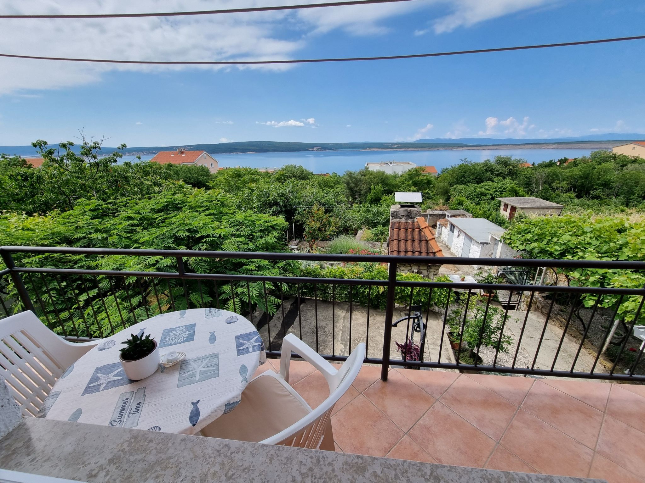 Wohnung für 3 Personen, mit Balkon und Meerblick-Binnen