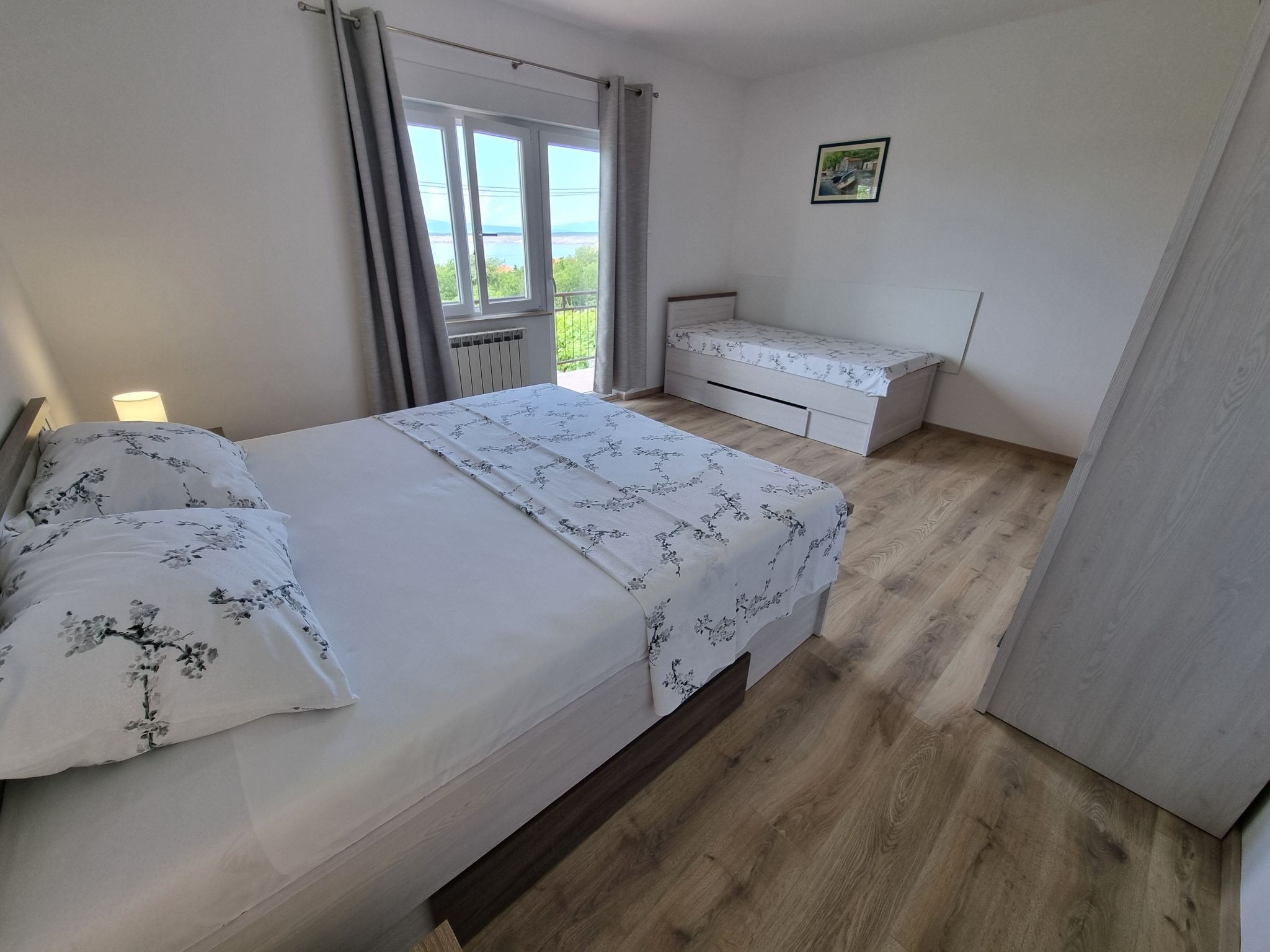 Wohnung für 3 Personen, mit Balkon und Meerblick-Binnen