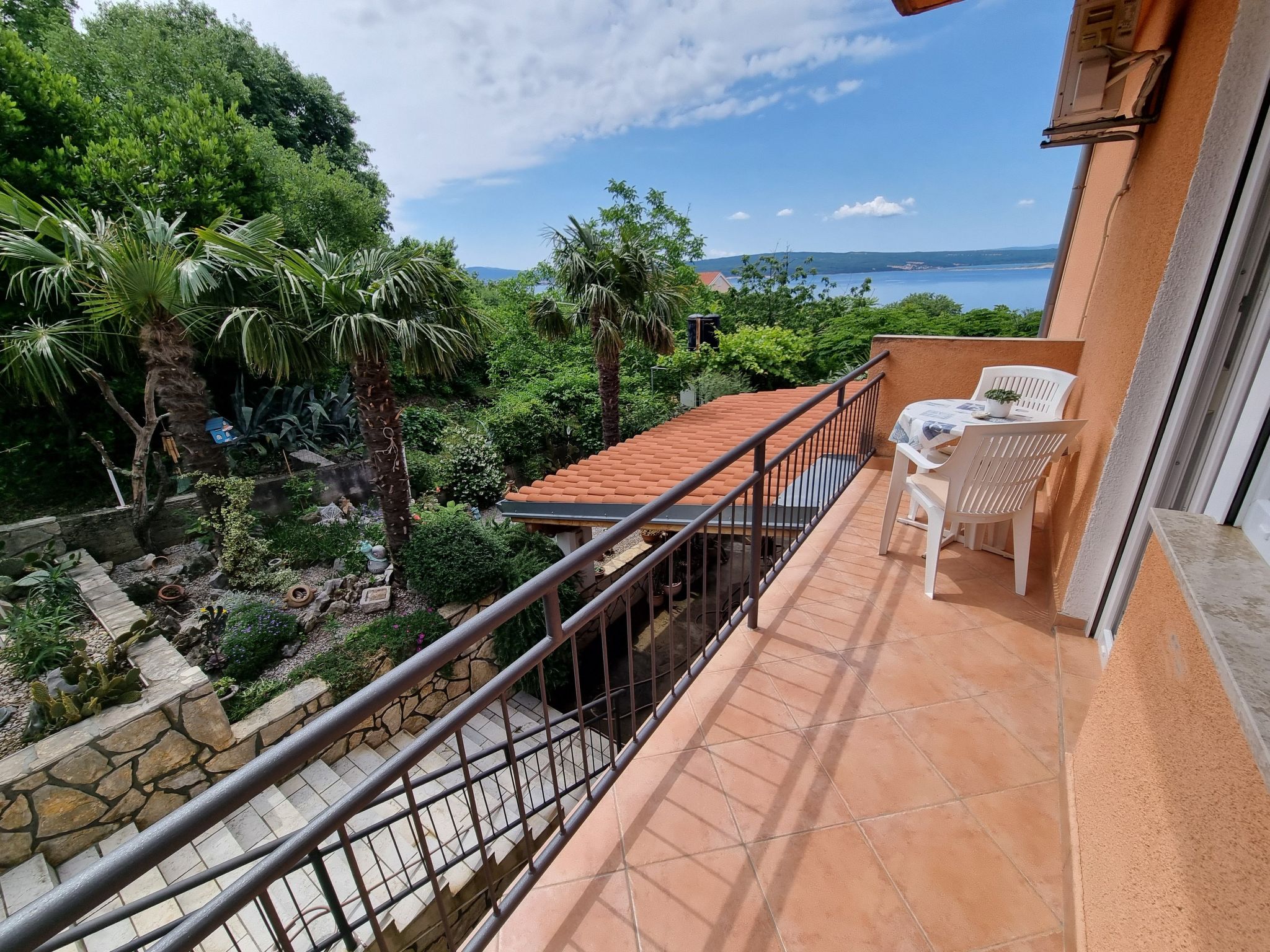 Wohnung für 3 Personen, mit Balkon und Meerblick-Binnen