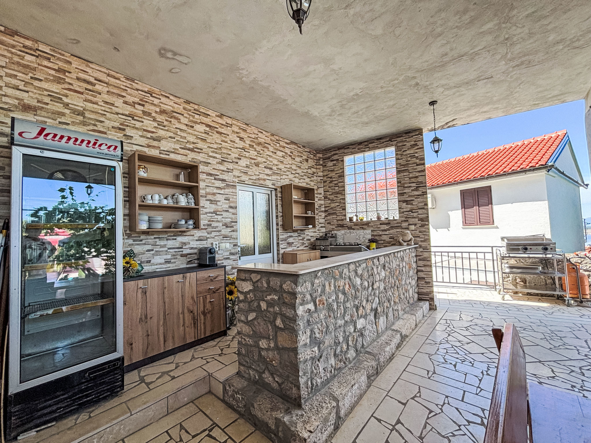 Appartement in Dramalj mit Möbliertem Balkon - Draußen