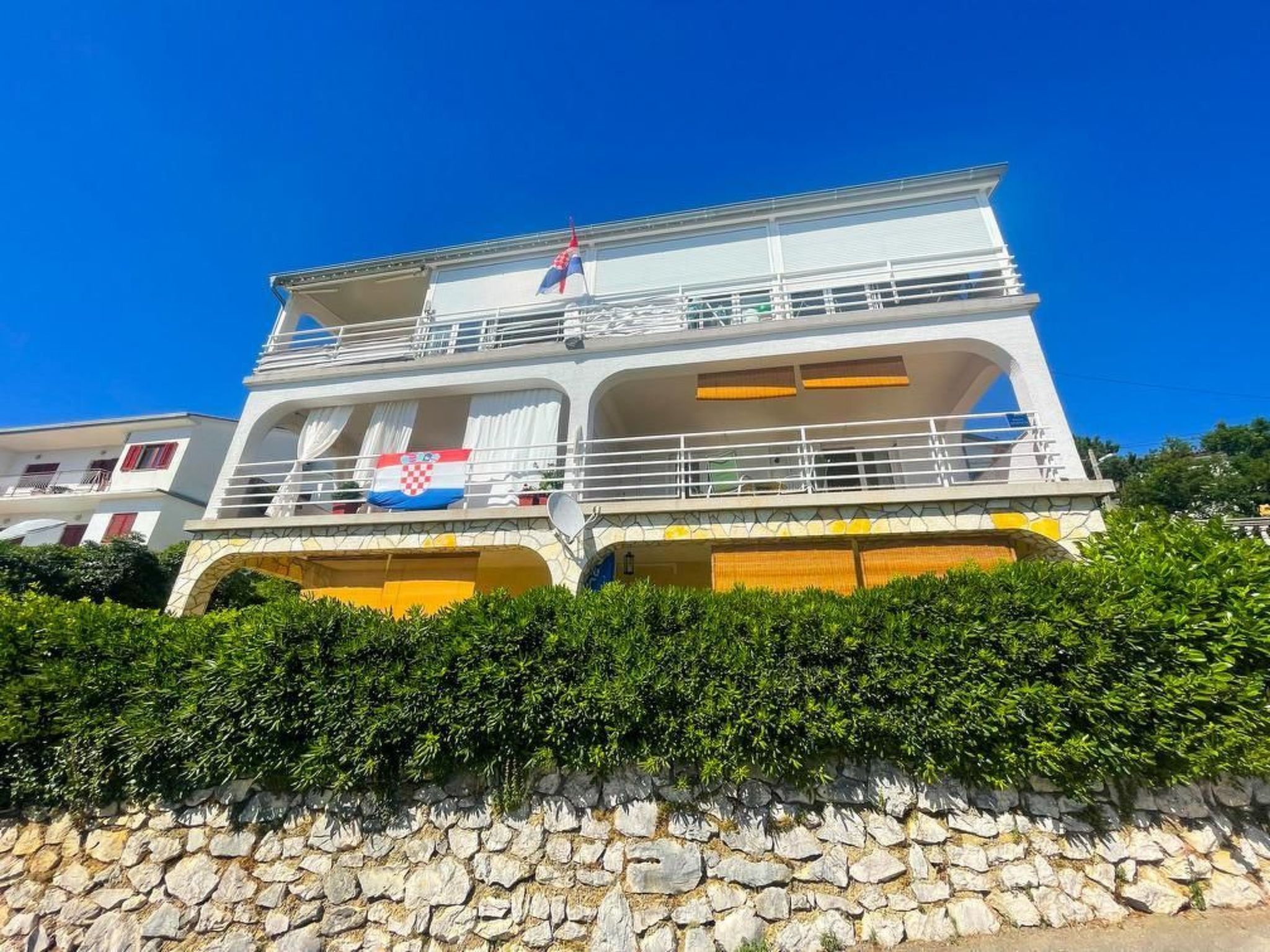 in Dramalj mit Terrasse und Garten und Meerblick Apartment in Cirkvenica Riviera