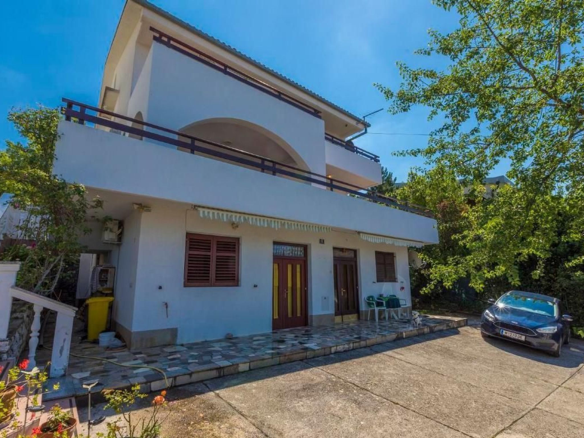 Appartement in Dramalj mit Möbliertem Balkon und Neben dem Strand-Draußen