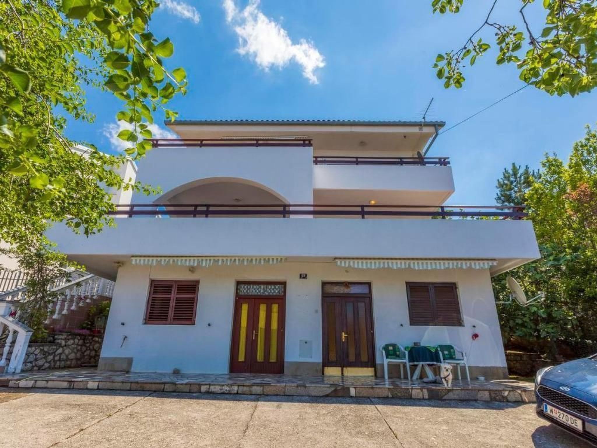 Appartement in Dramalj mit Möbliertem Balkon und Neben dem Strand-Draußen