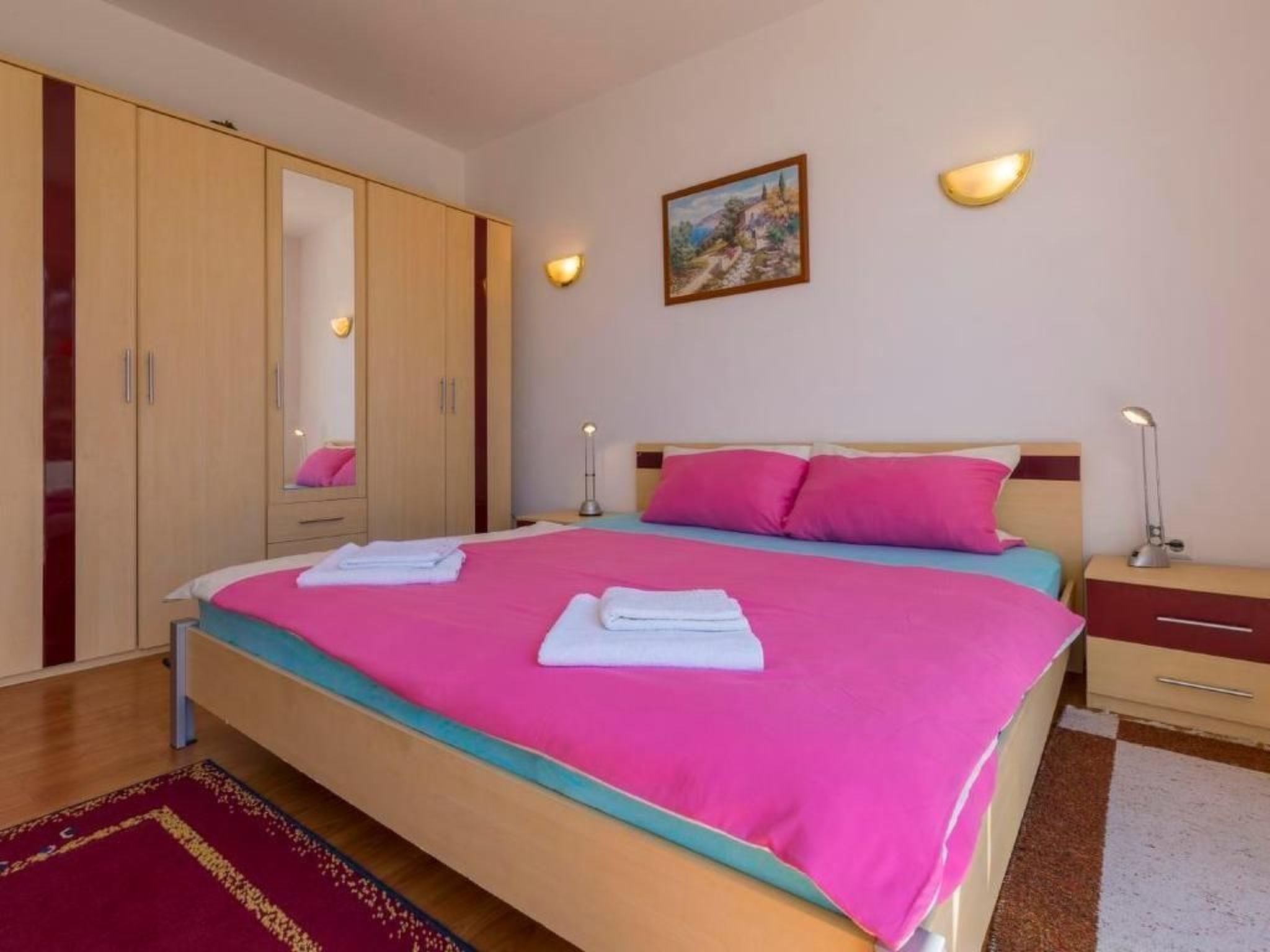 Appartement in Dramalj mit Möbliertem Balkon und Neben dem Strand-Drinnen