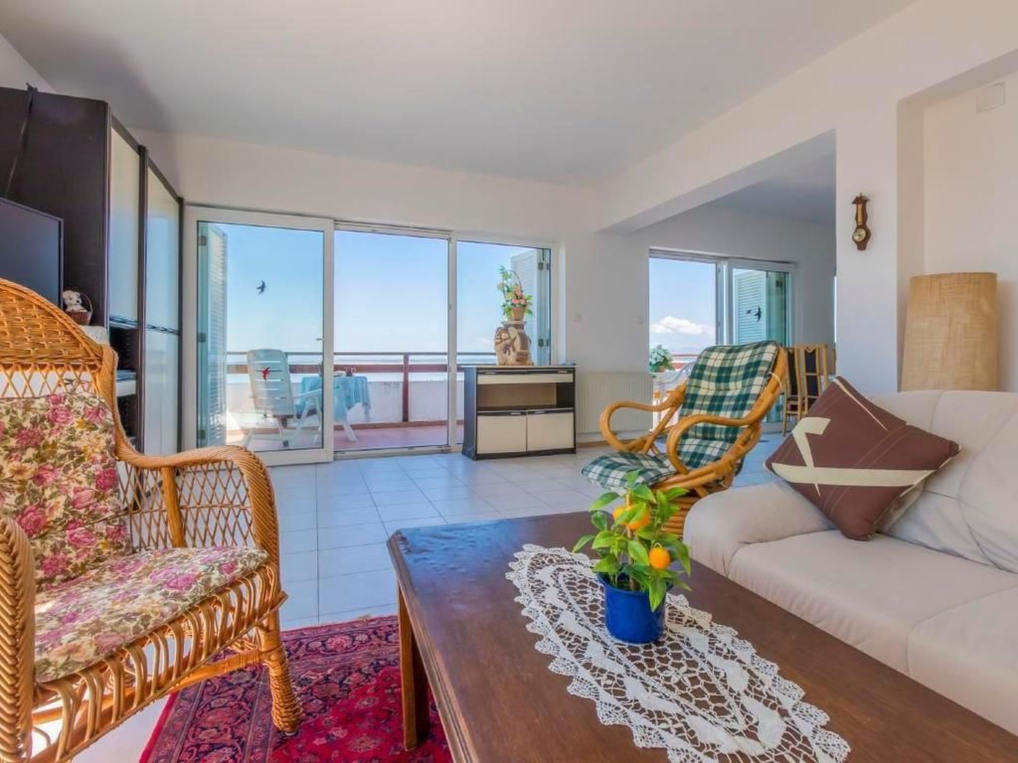 Appartement in Dramalj mit Möbliertem Balkon und Neben dem Strand-Drinnen